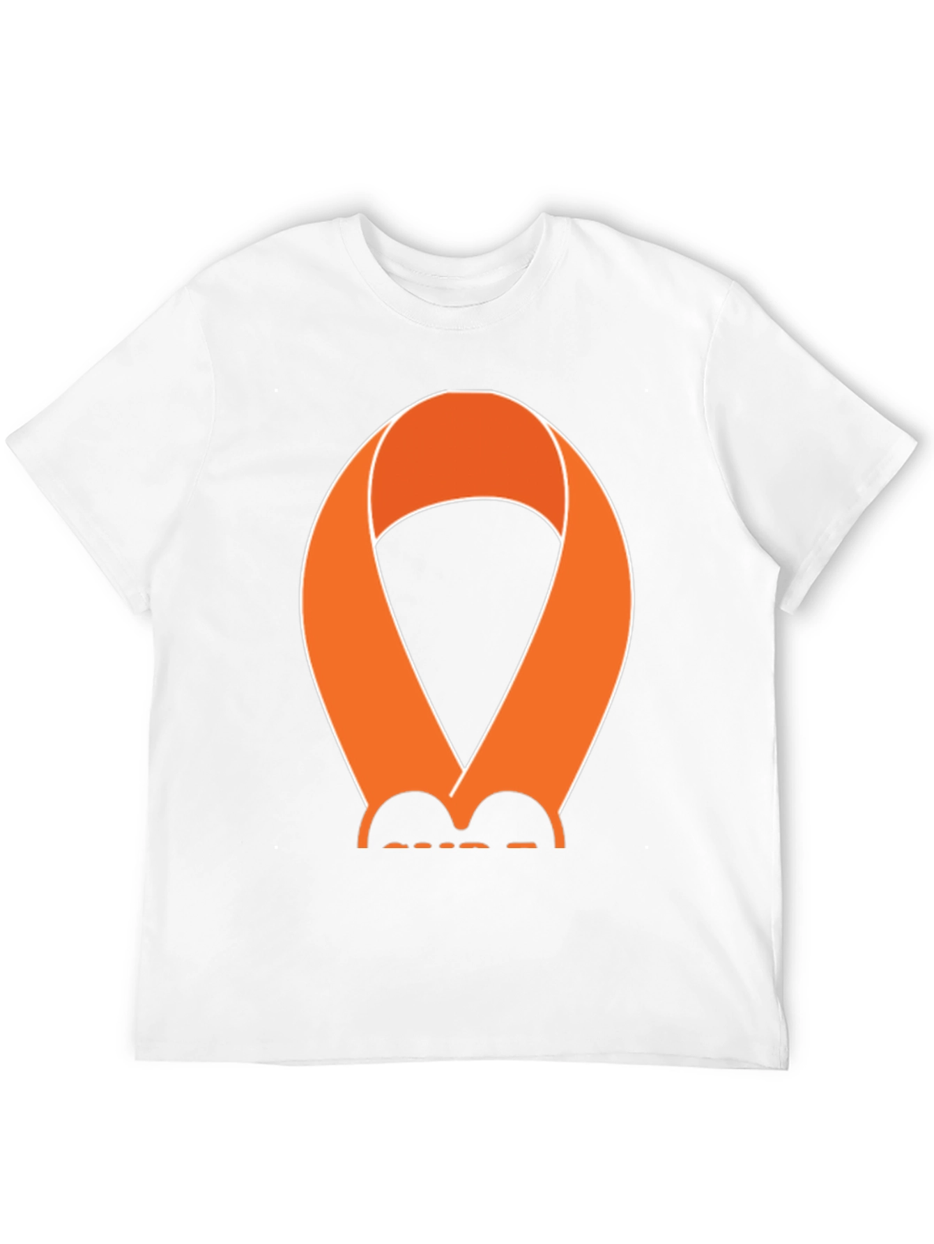 Orange Awareness Ribbon Graphic T-Shirt