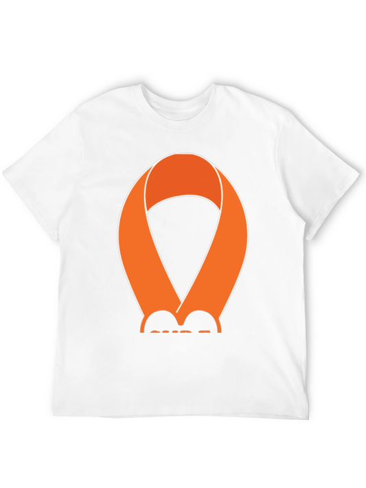 Orange Awareness Ribbon Graphic T-Shirt