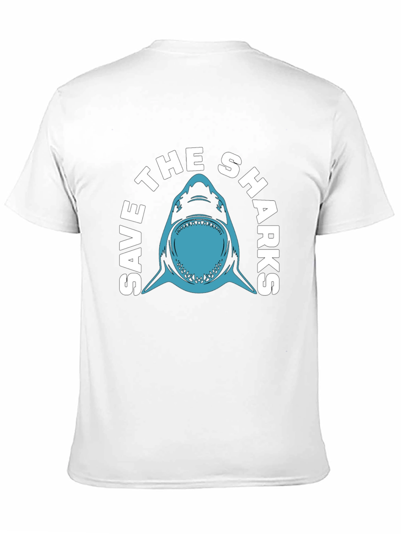 Save The Sharks Graphic T-Shirt - Black