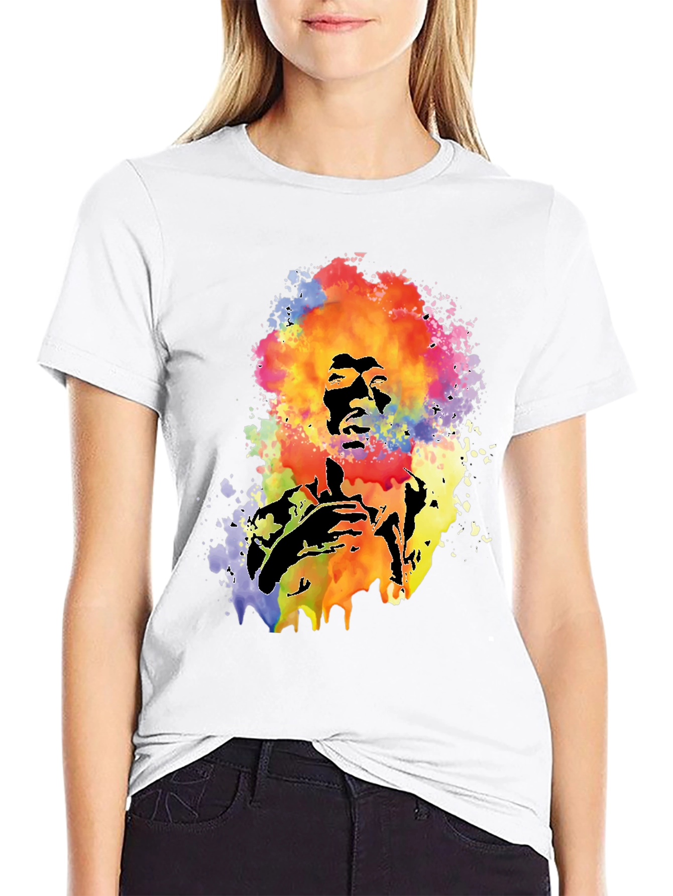 Psychedelic Jimi Hendrix T-Shirt - Artistic Graphic Tee