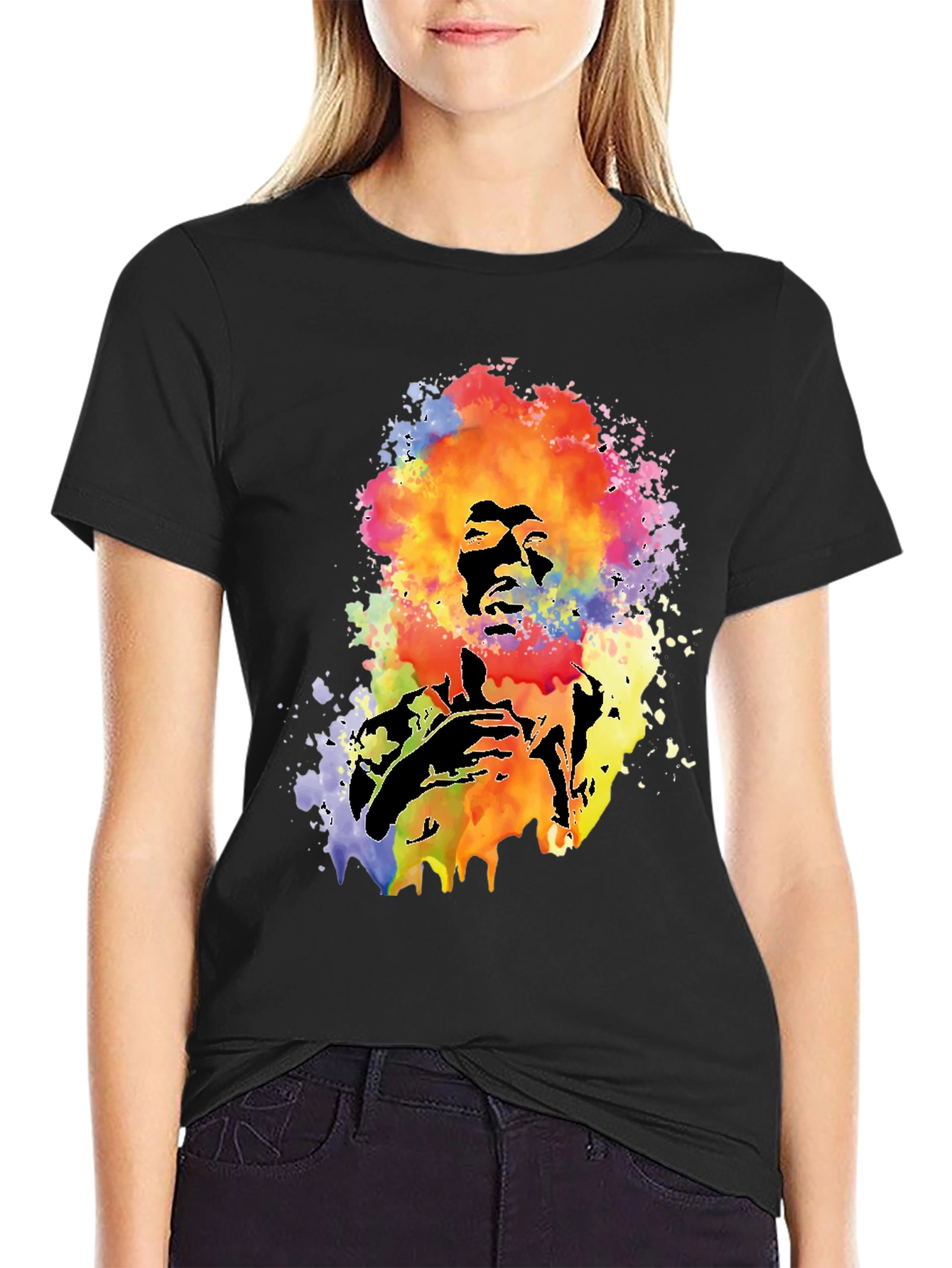 Psychedelic Jimi Hendrix T-Shirt - Artistic Graphic Tee