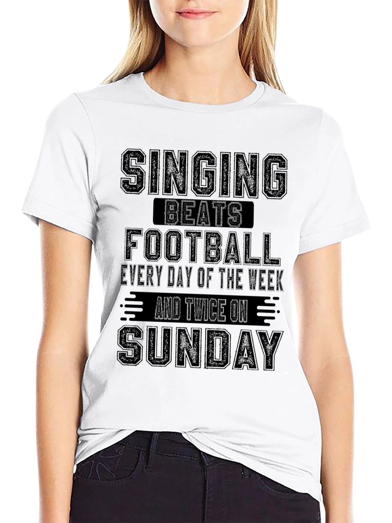 Singing Beats Football T-Shirt
