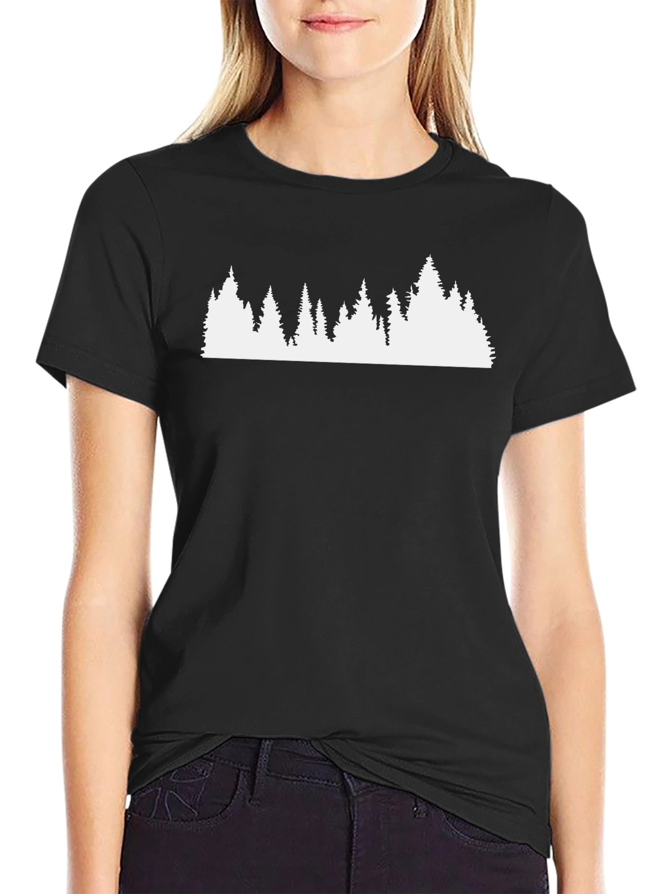Nature Inspired Graphic Tee - Black