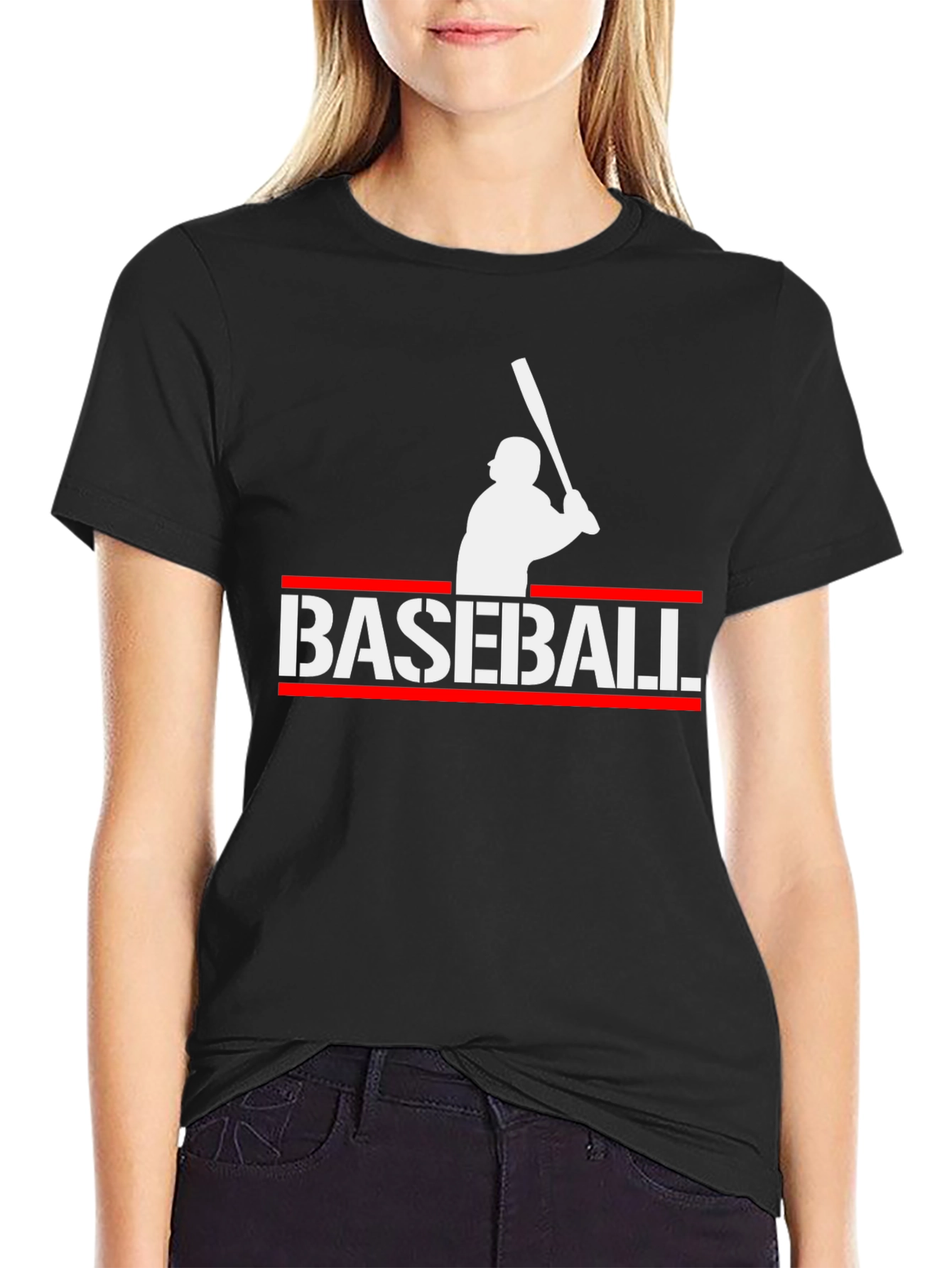 Baseball Player Graphic T-Shirt