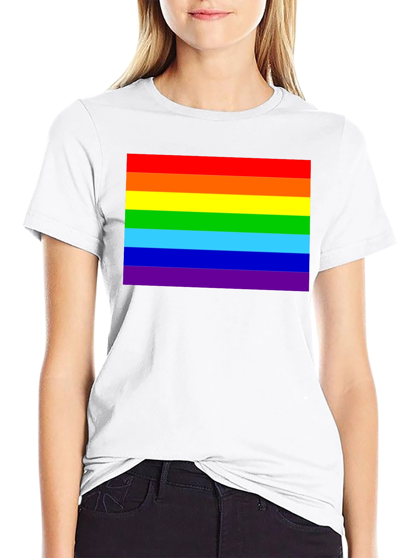 Pride Rainbow T-Shirt - Black LGBTQ+ Tee