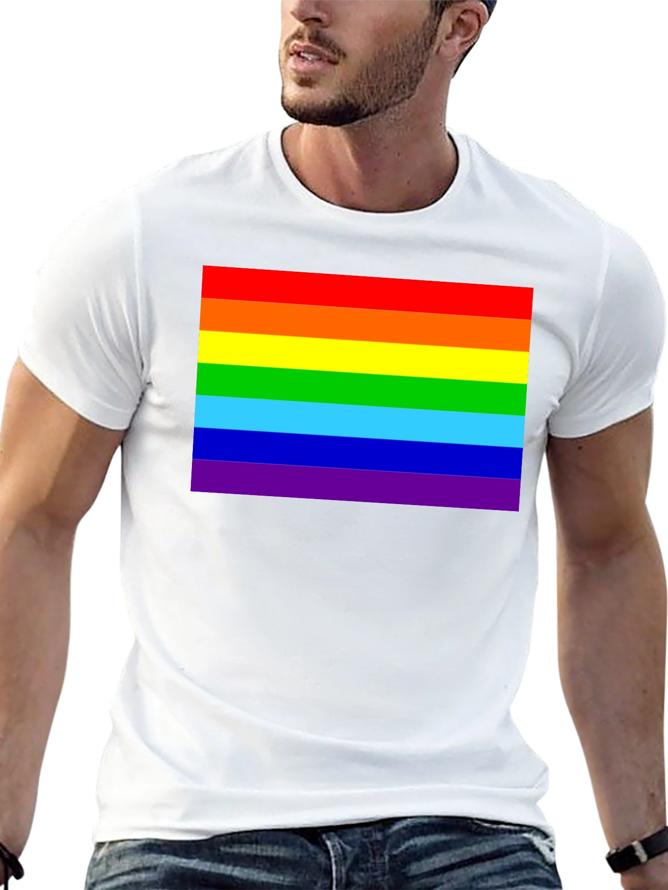 Pride Rainbow T-Shirt - Black LGBTQ+ Tee