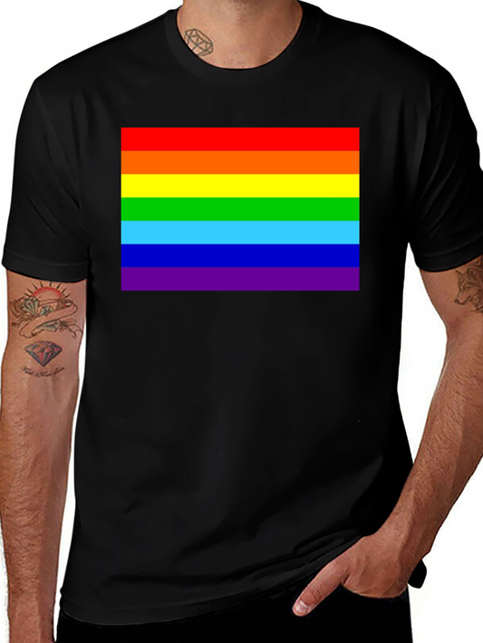 Pride Rainbow T-Shirt - Black LGBTQ+ Tee