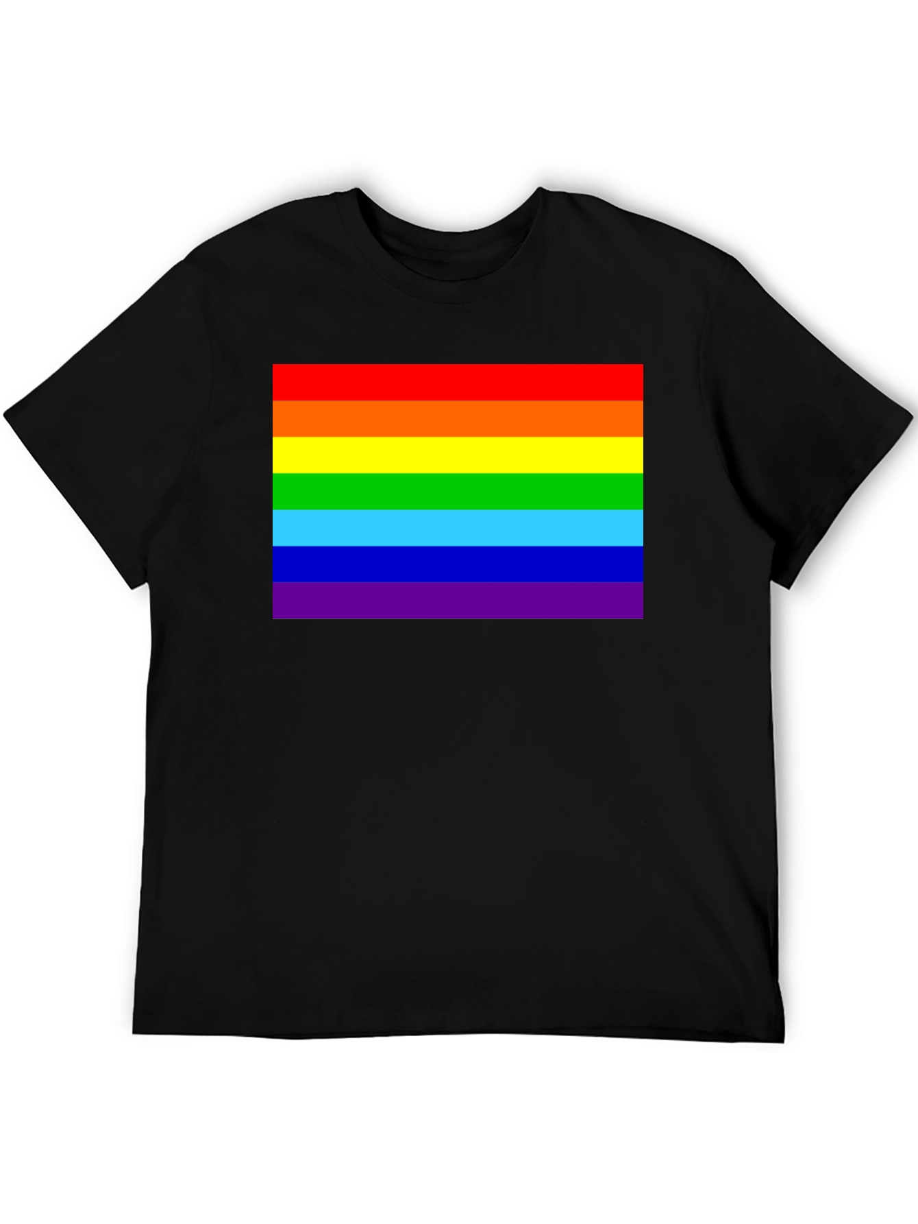 Pride Rainbow T-Shirt - Black LGBTQ+ Tee
