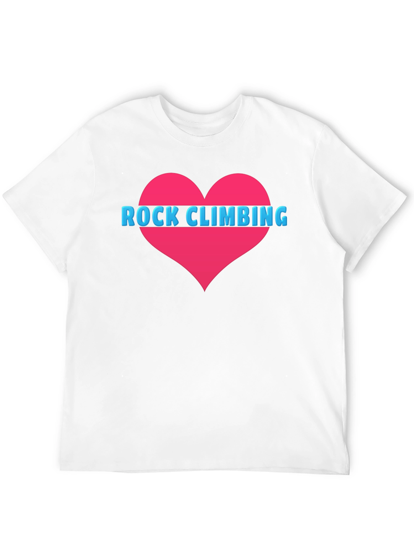 Rock Climbing Heart Tee - Black Cotton T-Shirt