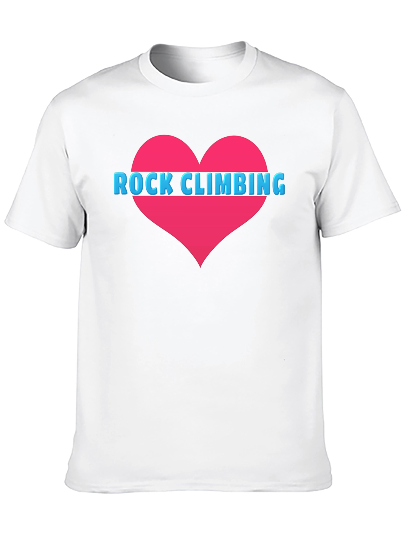 Rock Climbing Heart Tee - Black Cotton T-Shirt