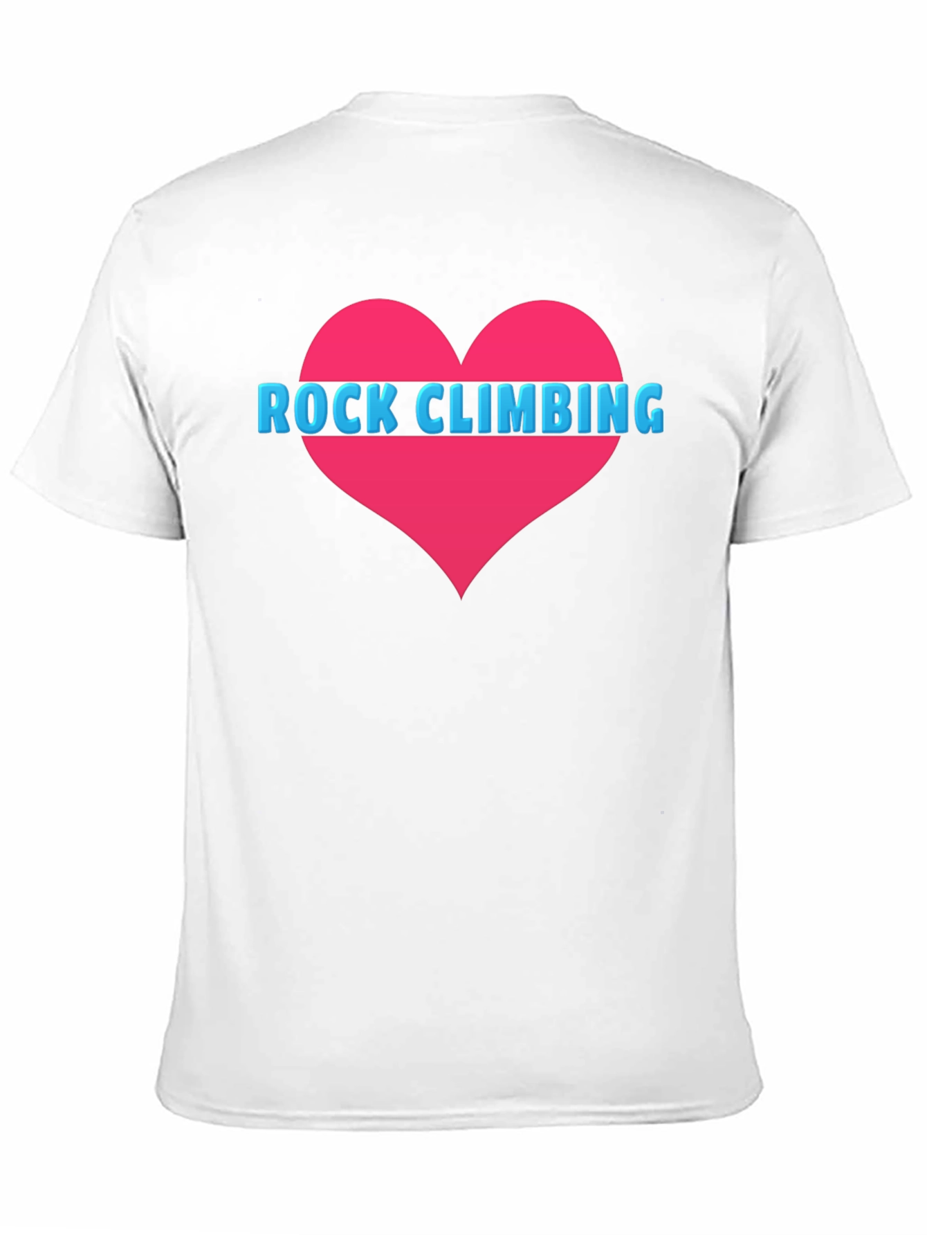 Rock Climbing Heart Tee - Black Cotton T-Shirt