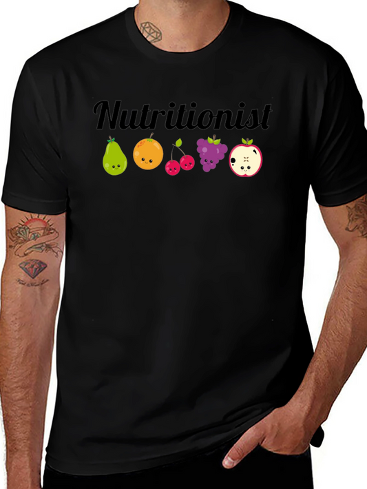 Nutritionist Cartoon Fruit T-Shirt