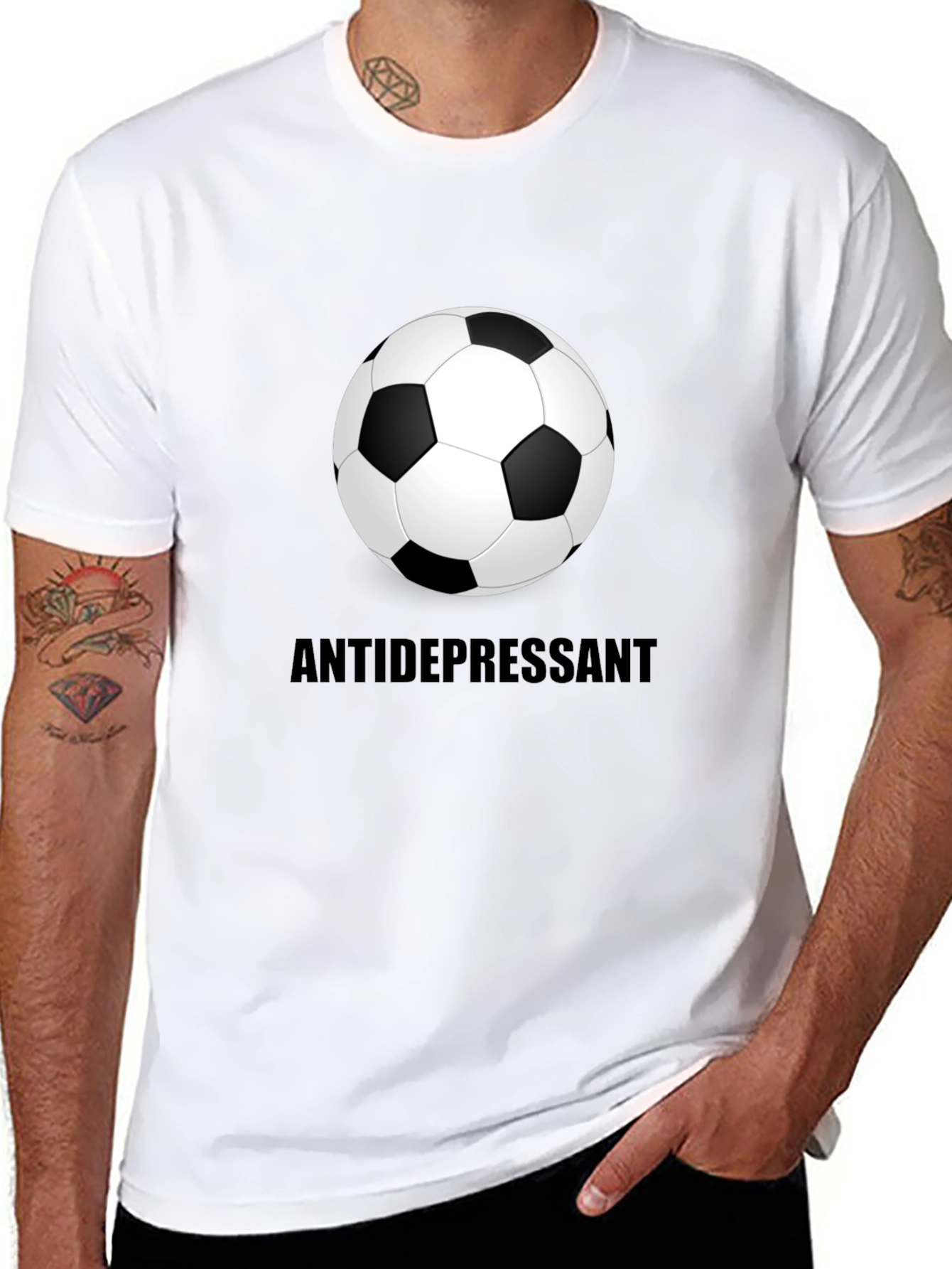 Soccer Ball Antidepressant Graphic Tee
