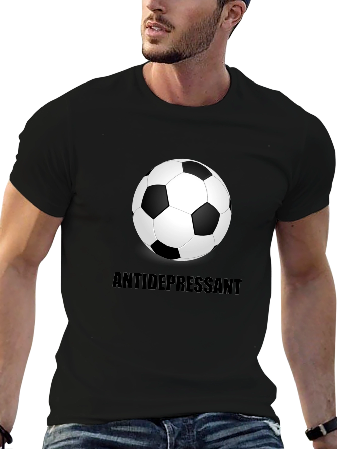 Soccer Ball Antidepressant Graphic Tee
