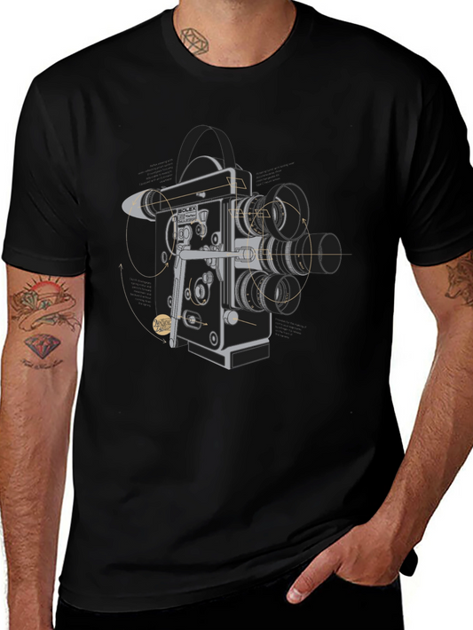 Vintage Camera Graphic Tee - Classic Film Style