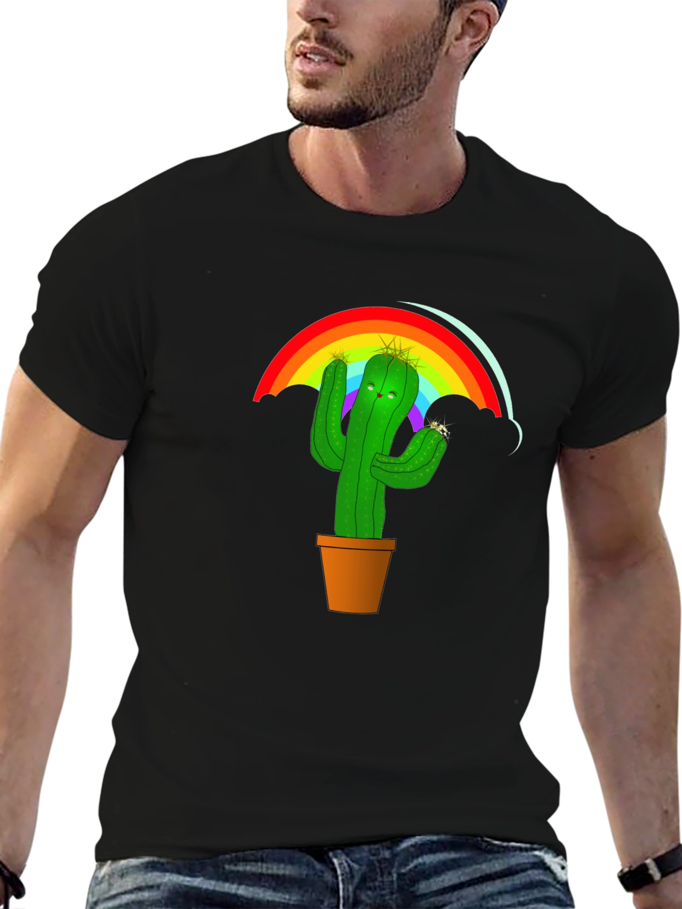 Rainbow Cactus T-Shirt