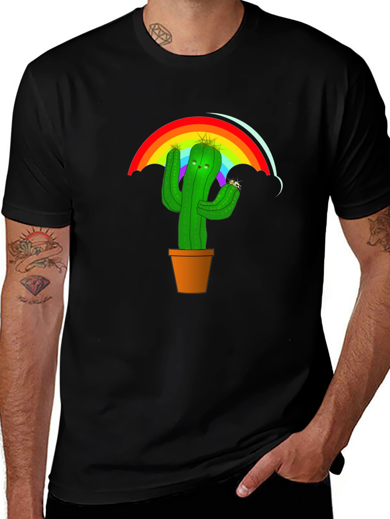 Rainbow Cactus T-Shirt