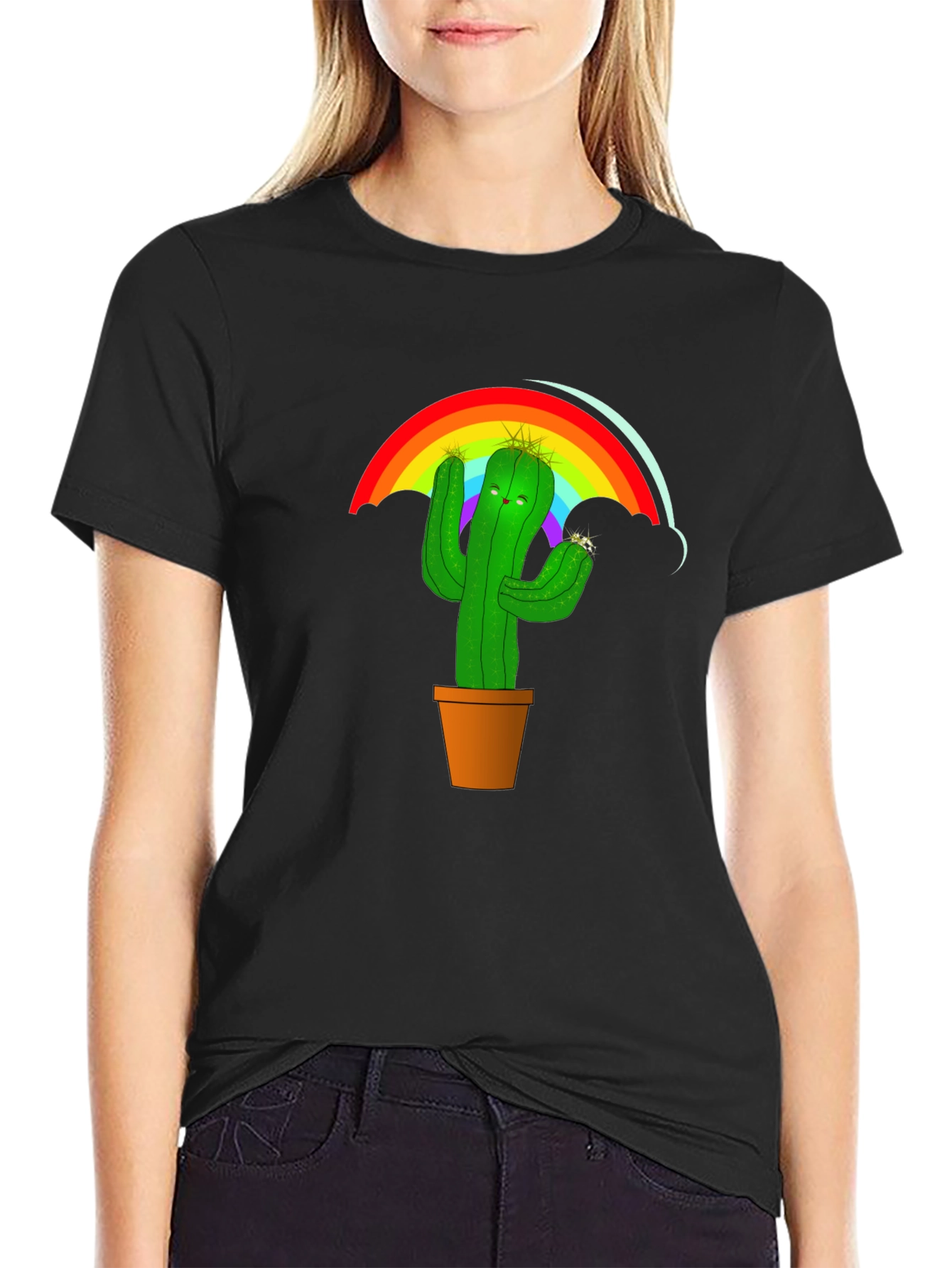 Rainbow Cactus T-Shirt