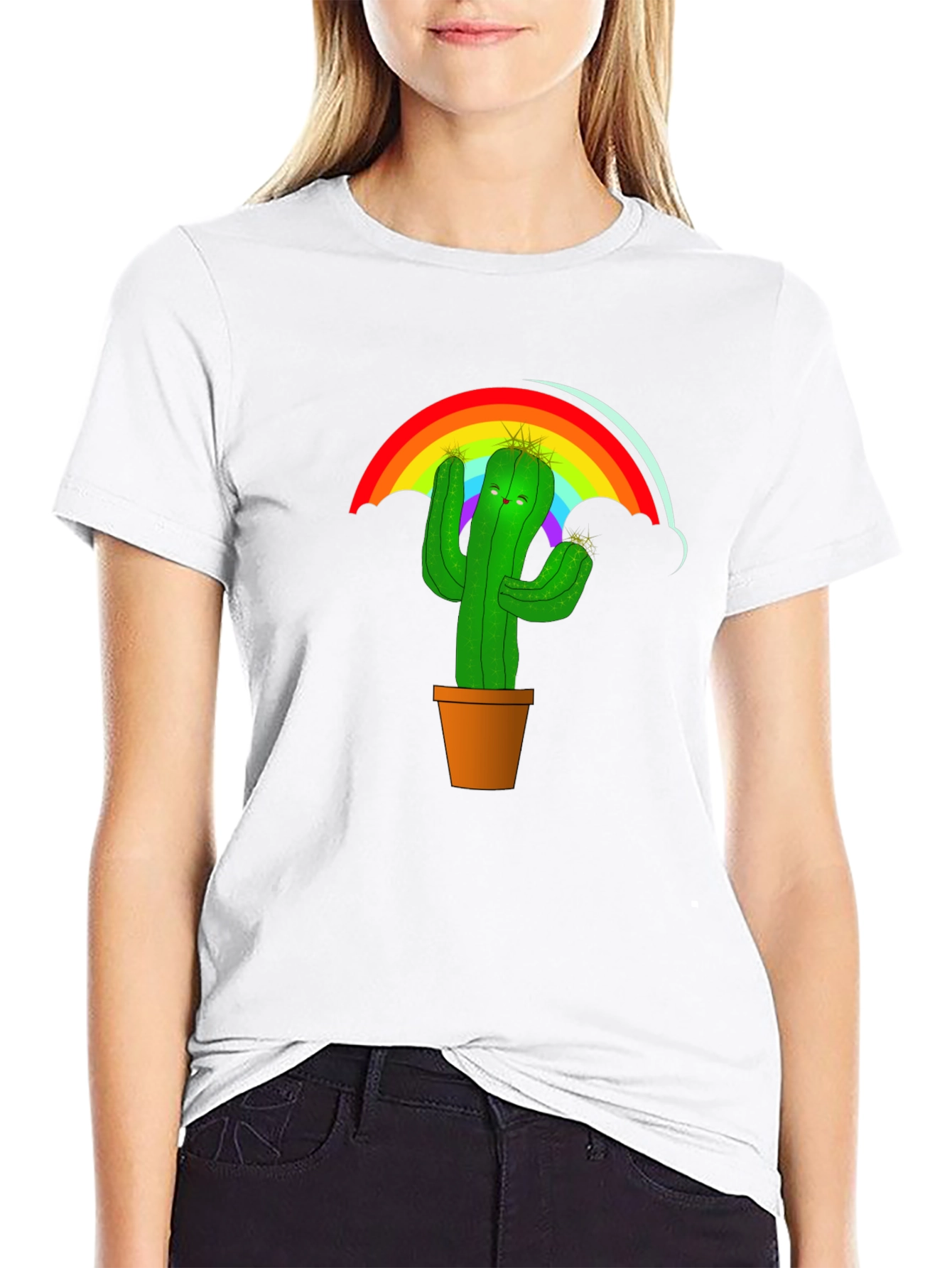 Rainbow Cactus T-Shirt