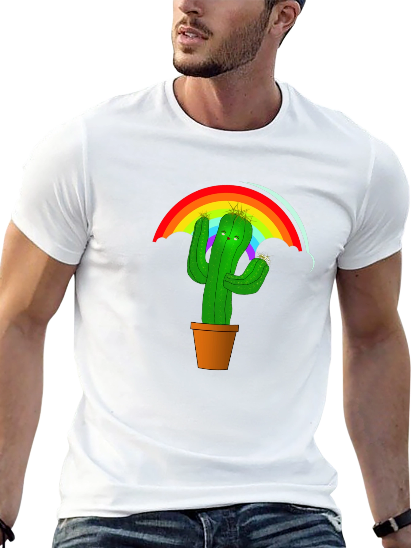 Rainbow Cactus T-Shirt