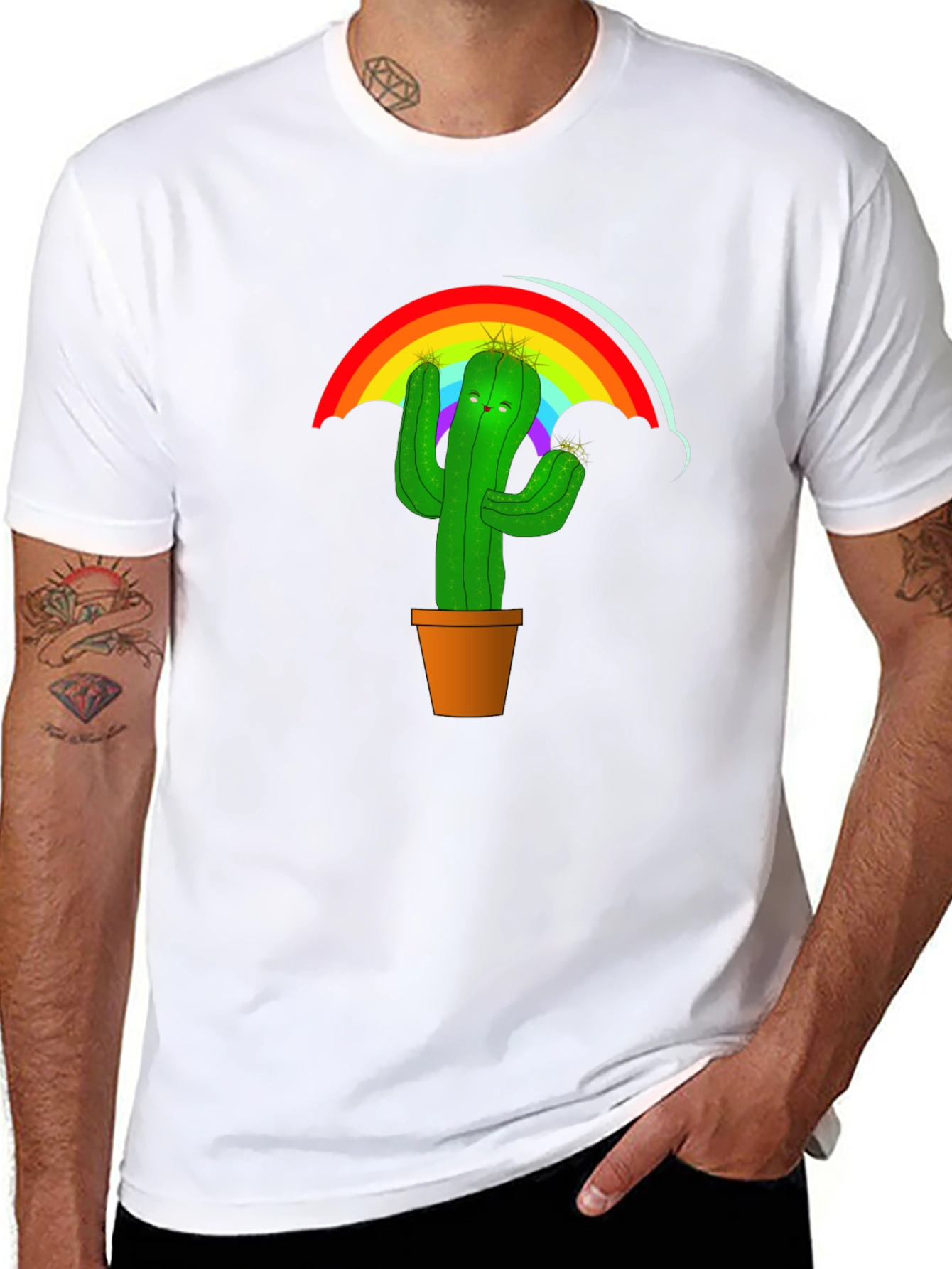 Rainbow Cactus T-Shirt