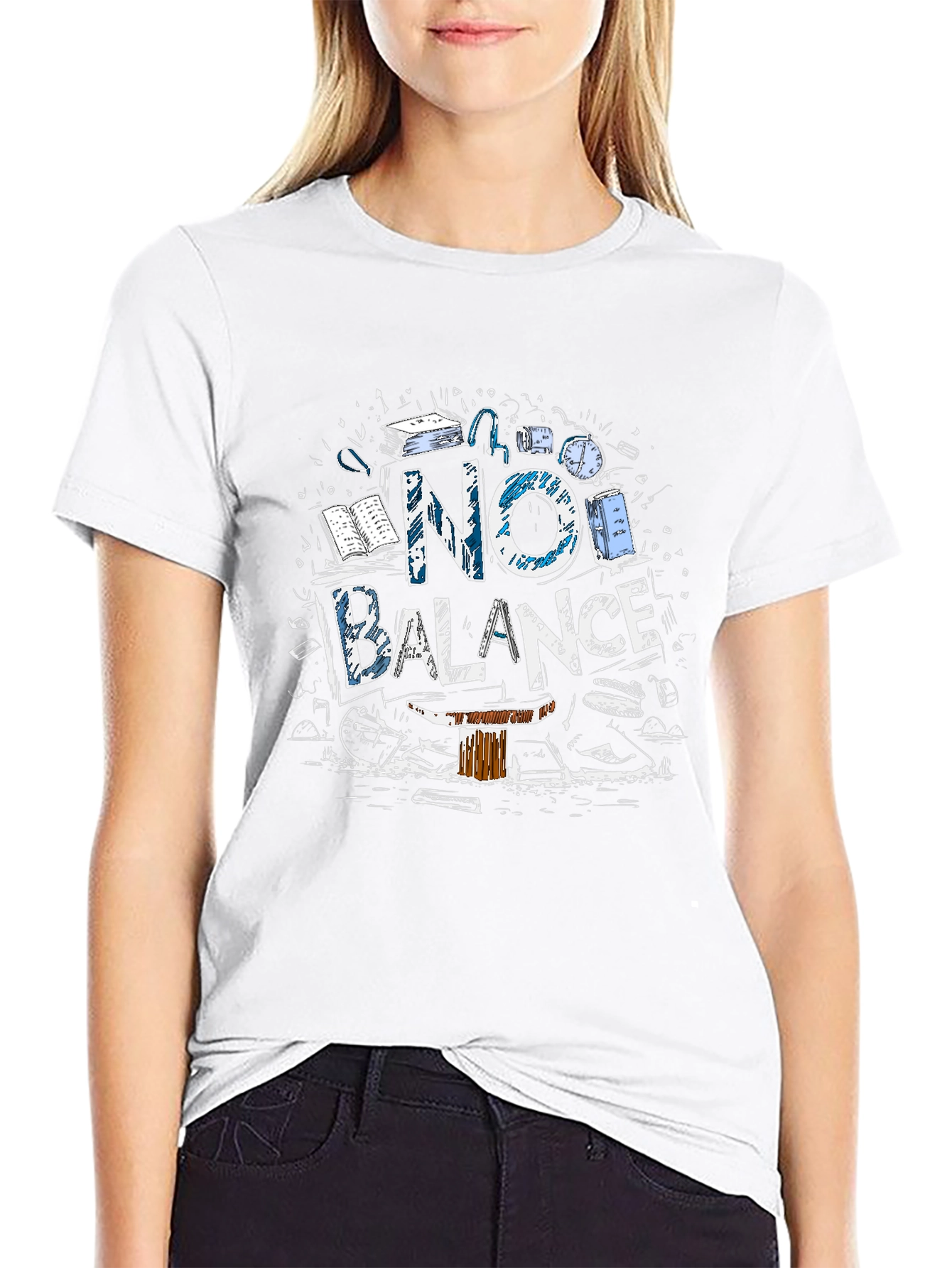 No Balance Graphic Tee - Stylish & Comfortable