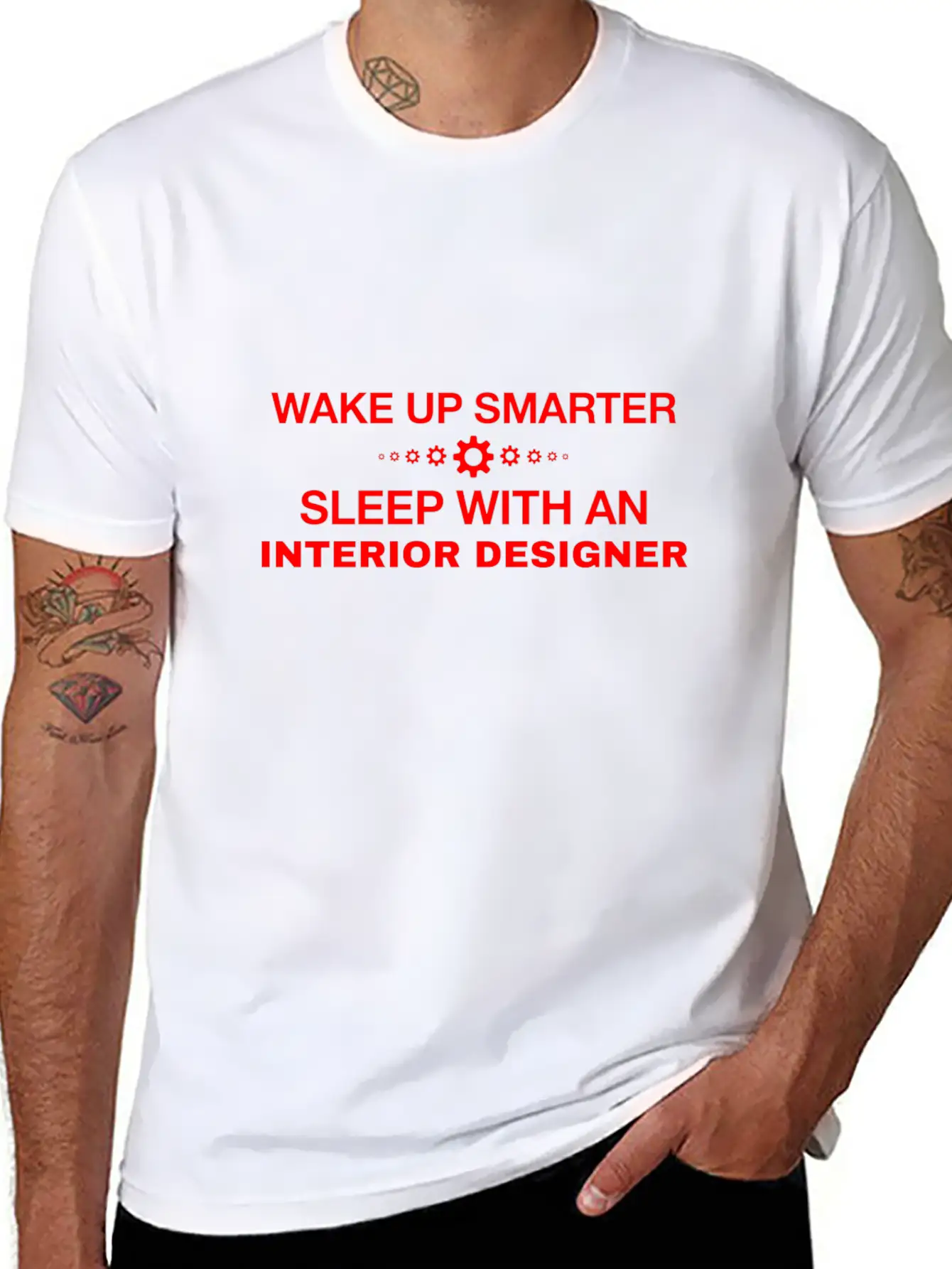 WAKE UP SMARTER SLEEP WITH AN INTERIOR DESIGNER Essential Cotton Tee For Daily Outfits – Unisex Style