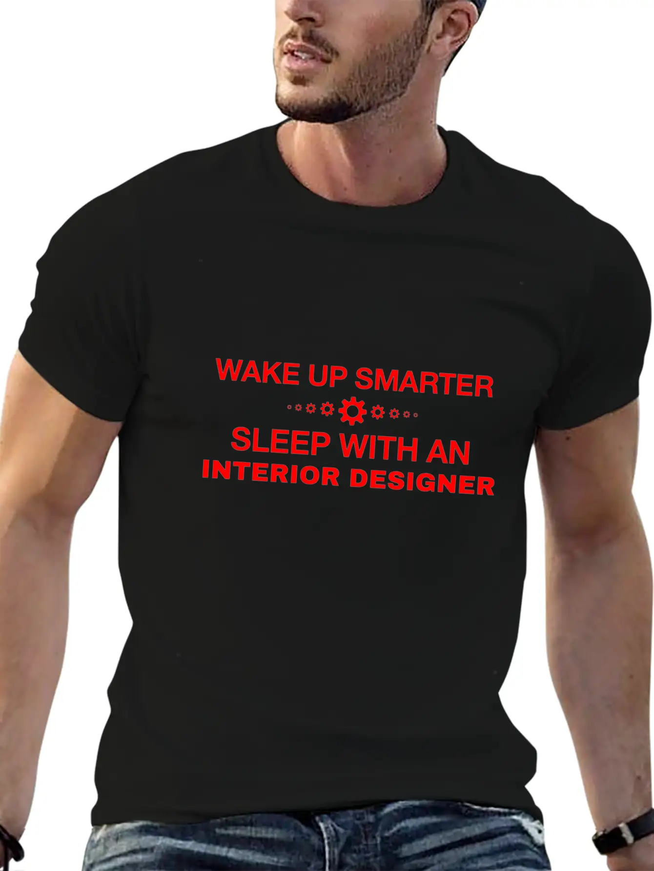 WAKE UP SMARTER SLEEP WITH AN INTERIOR DESIGNER Essential Cotton Tee For Daily Outfits – Unisex Style