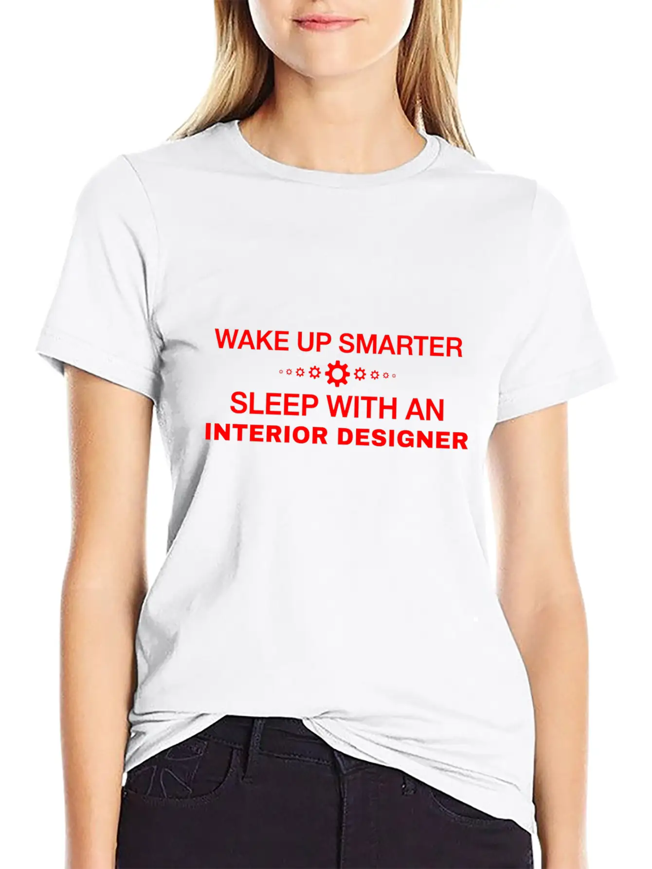 WAKE UP SMARTER SLEEP WITH AN INTERIOR DESIGNER Essential Cotton Tee For Daily Outfits – Unisex Style