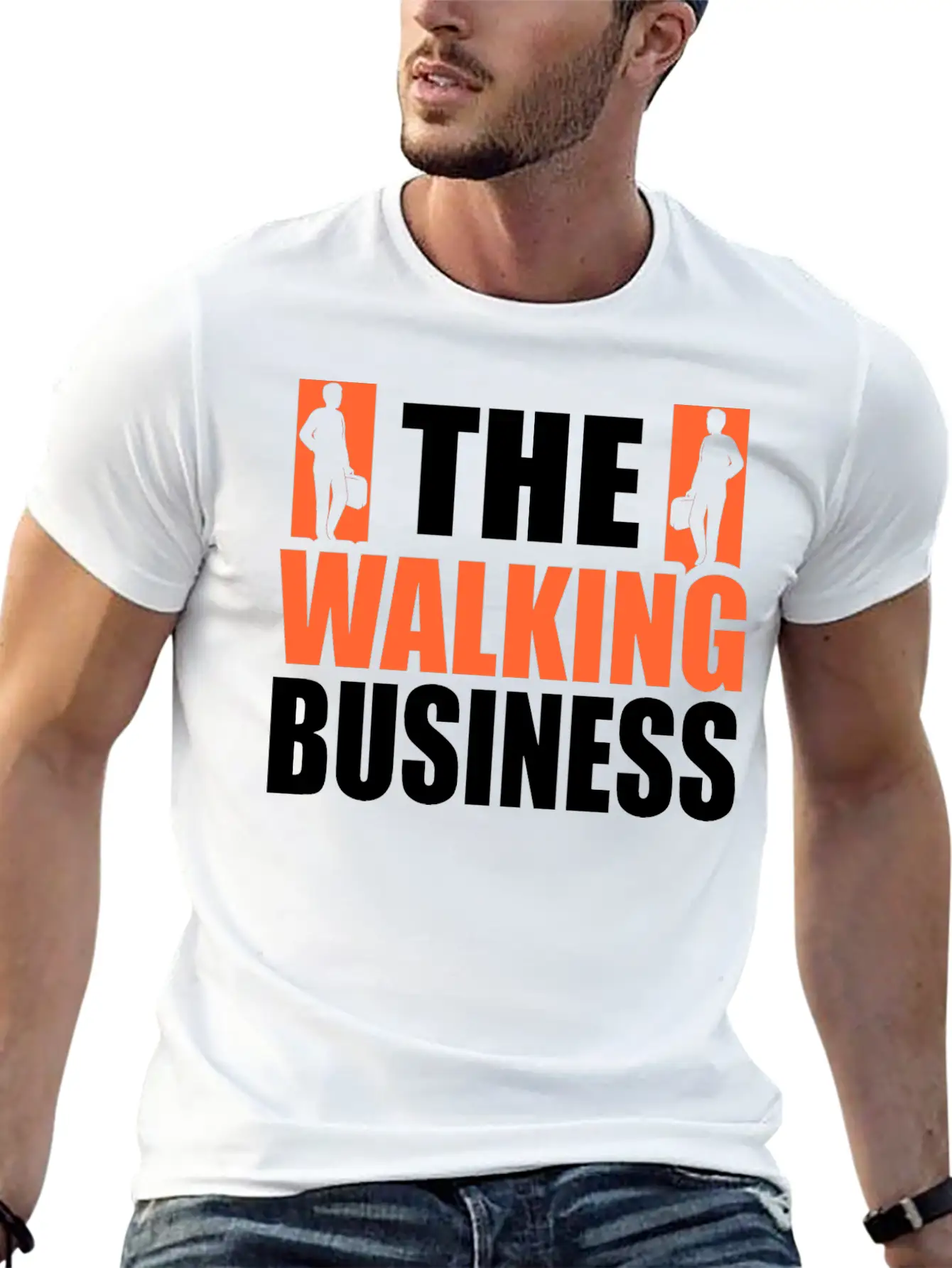 Walking Exercise Healthy Qoute Gift Lightweight Cotton T-Shirt – Daily Comfort Graphic Shirt