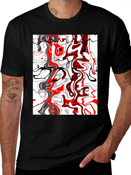Wandering Abstract Unisex Casual T-Shirt – Clean Design For Daily Comfort
