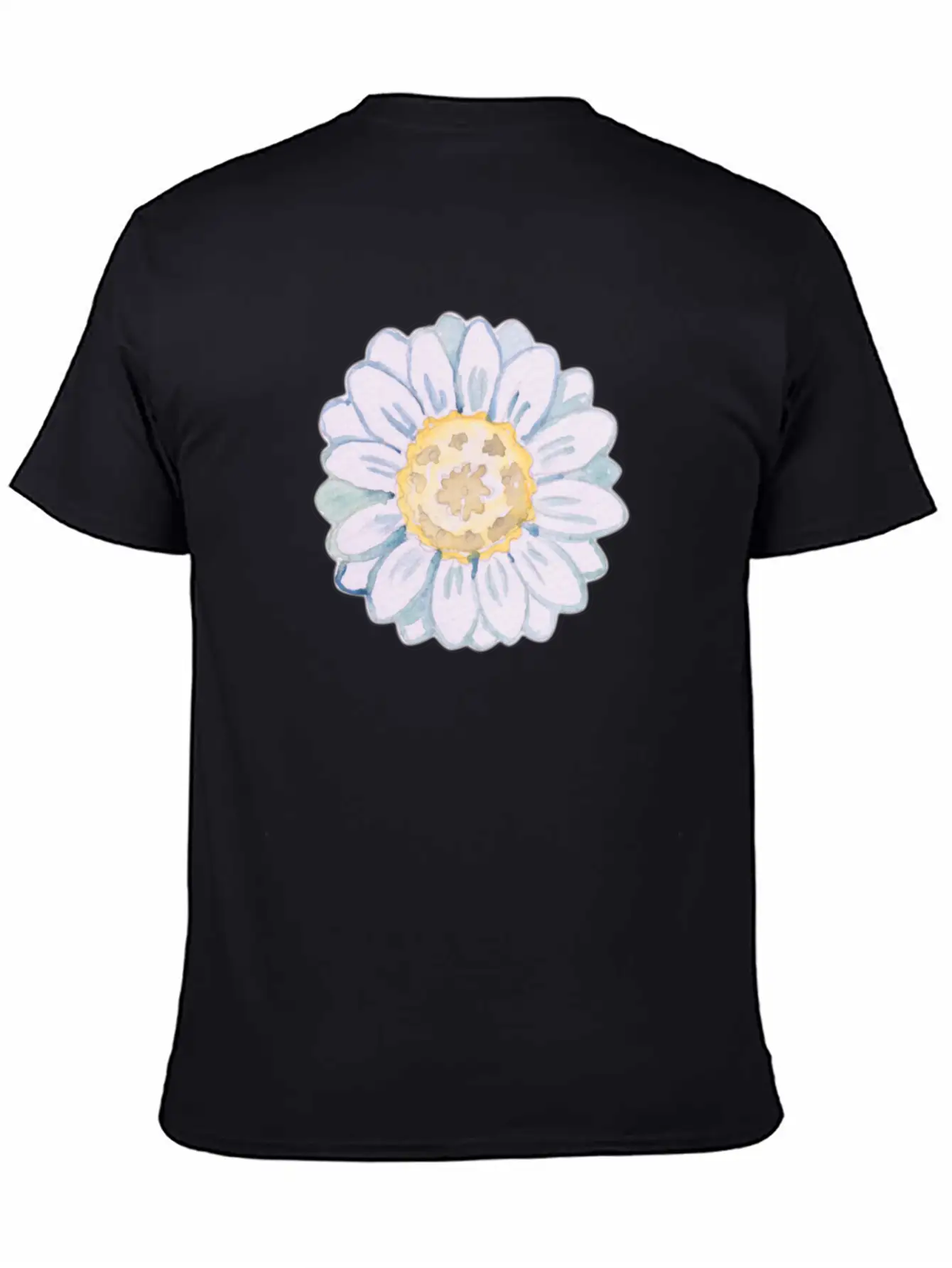 Watercolor Daisy Modern Fit Casual T-Shirt – Clean And Versatile Design