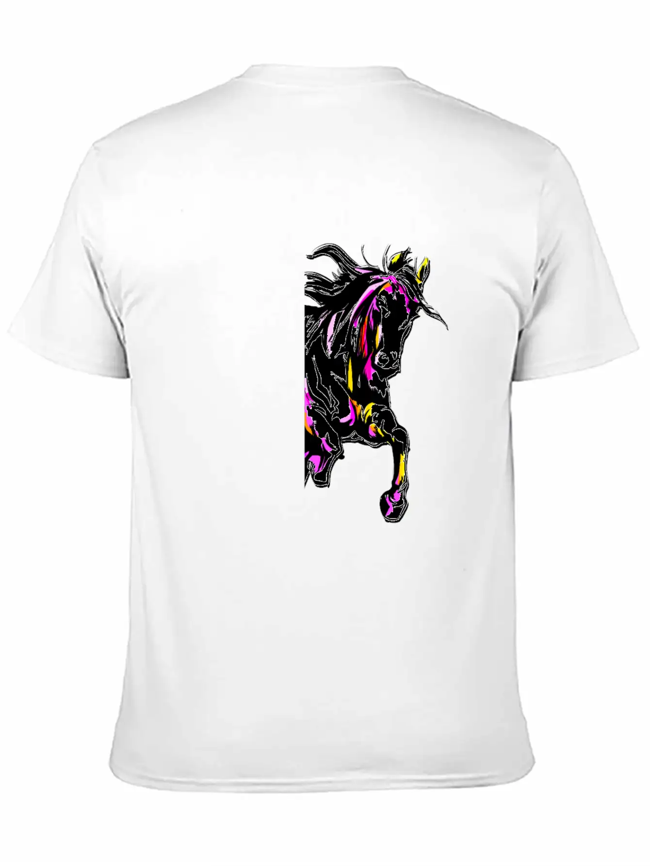 Watercolor Horse Relaxed Everyday Tee – Lightweight And Durable Cotton