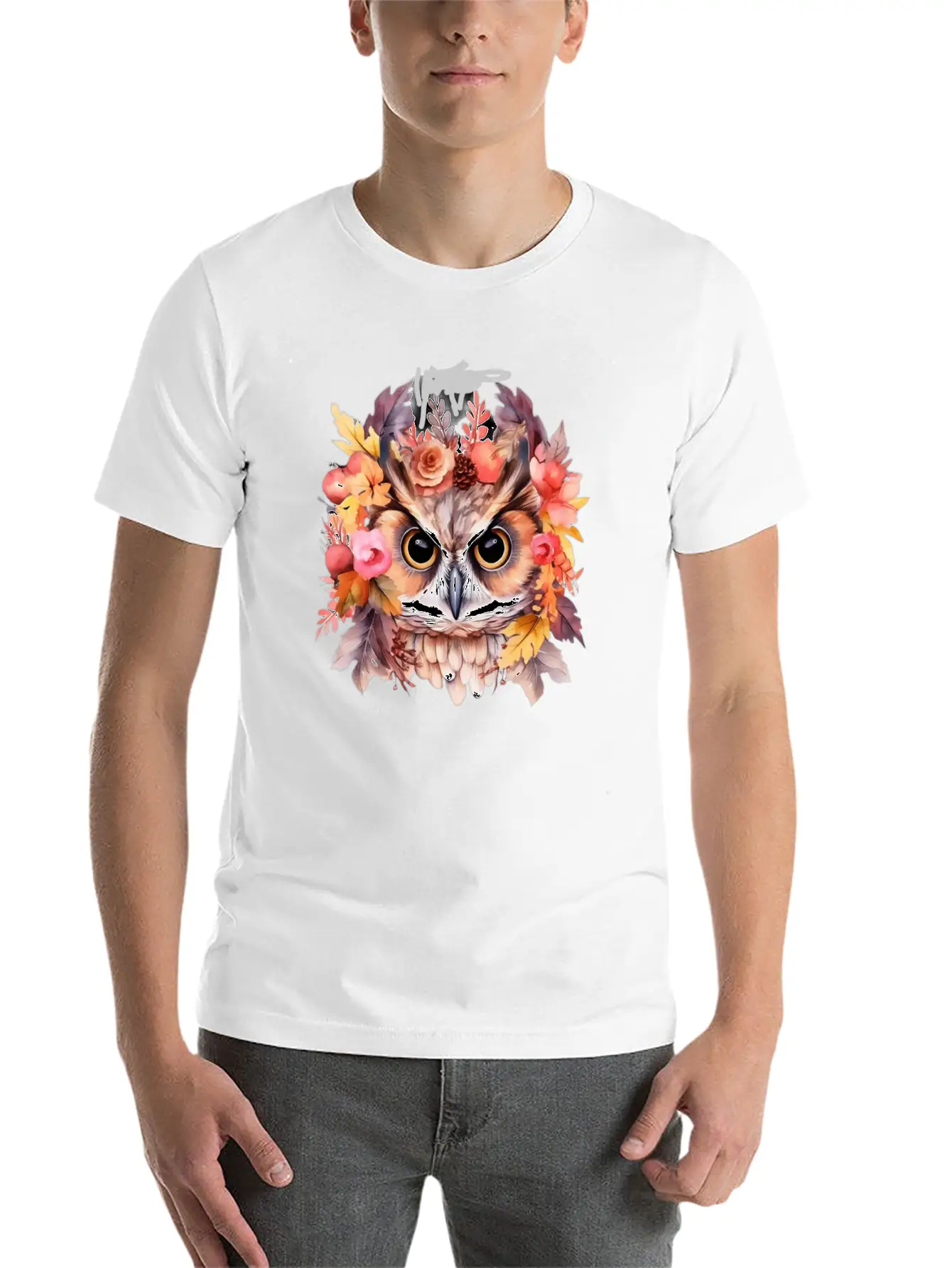 Watercolor Owl Sublimation PNG Owl Digital Soft Cotton Short Sleeve Tee – Unisex Wardrobe Staple