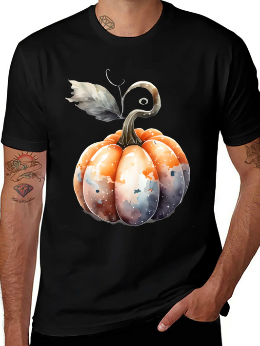 Watercolor Pumpkin Relaxed Everyday Tee – Lightweight And Durable Cotton