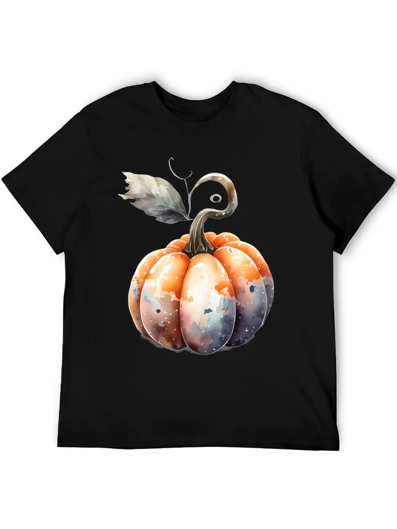 Watercolor Pumpkin Relaxed Everyday Tee – Lightweight And Durable Cotton