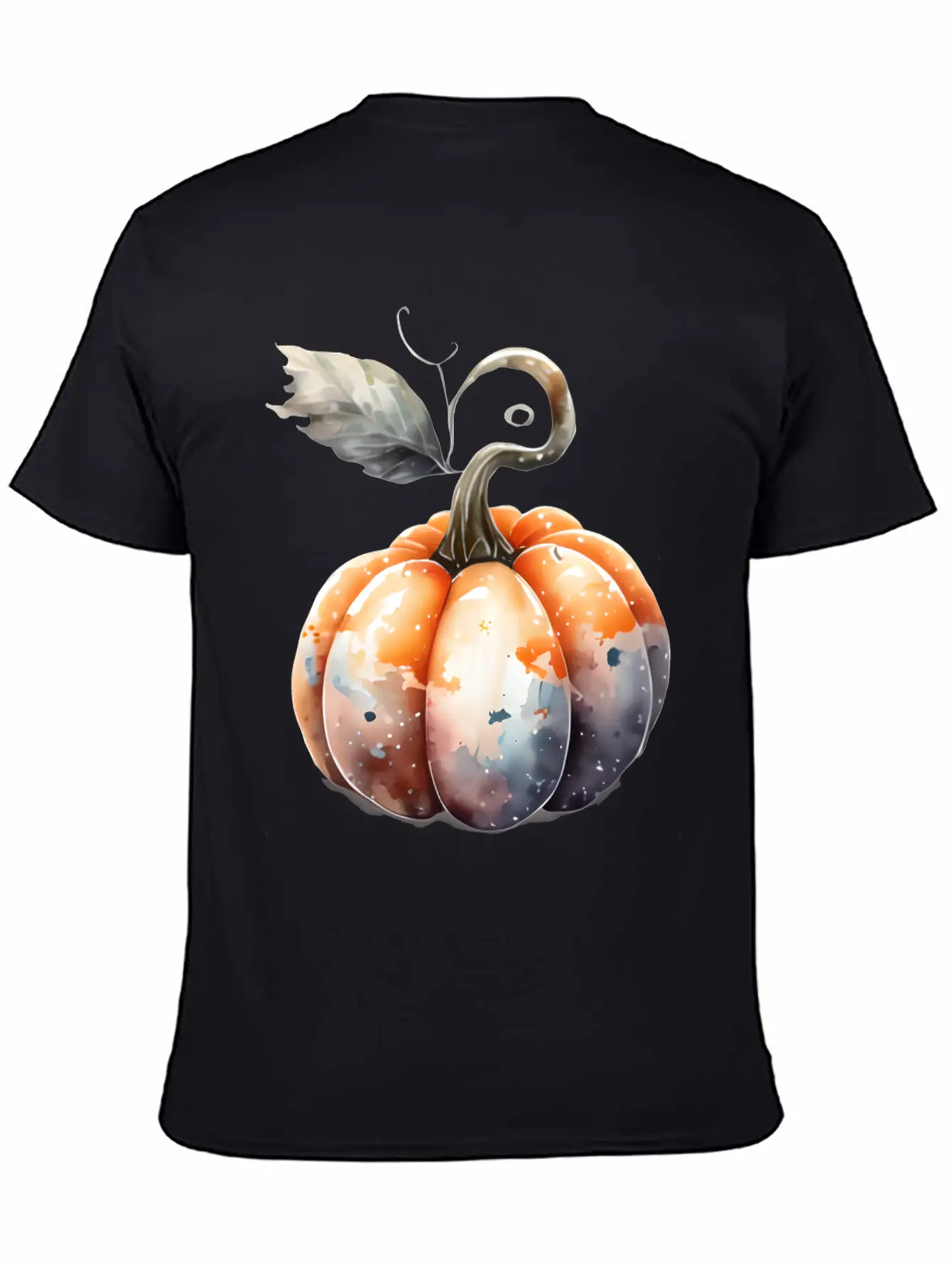 Watercolor Pumpkin Relaxed Everyday Tee – Lightweight And Durable Cotton