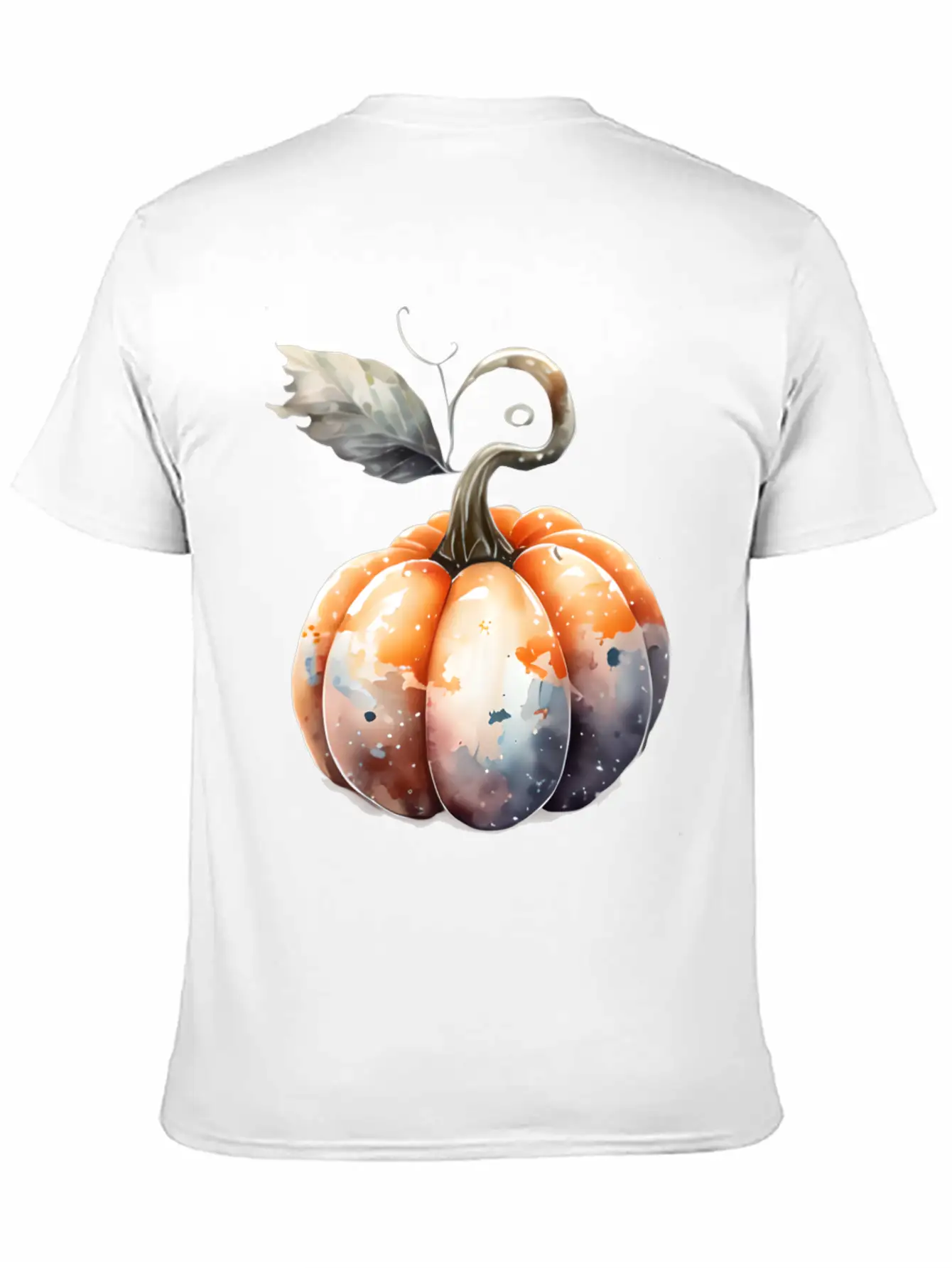 Watercolor Pumpkin Relaxed Everyday Tee – Lightweight And Durable Cotton