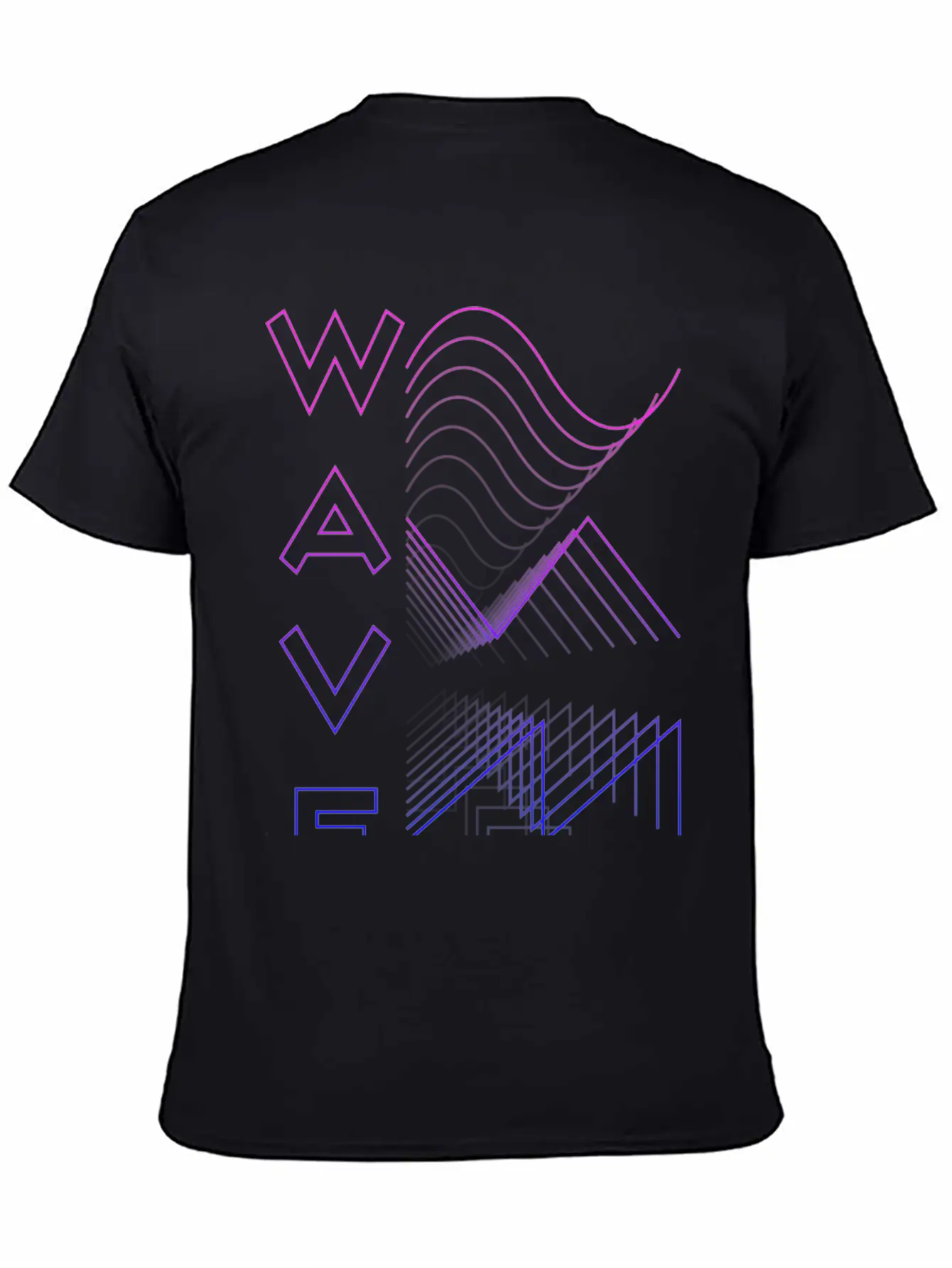 Waves Waveform Audio Analog Design Modular Gift Lightweight Cotton T-Shirt – Daily Comfort Graphic Shirt