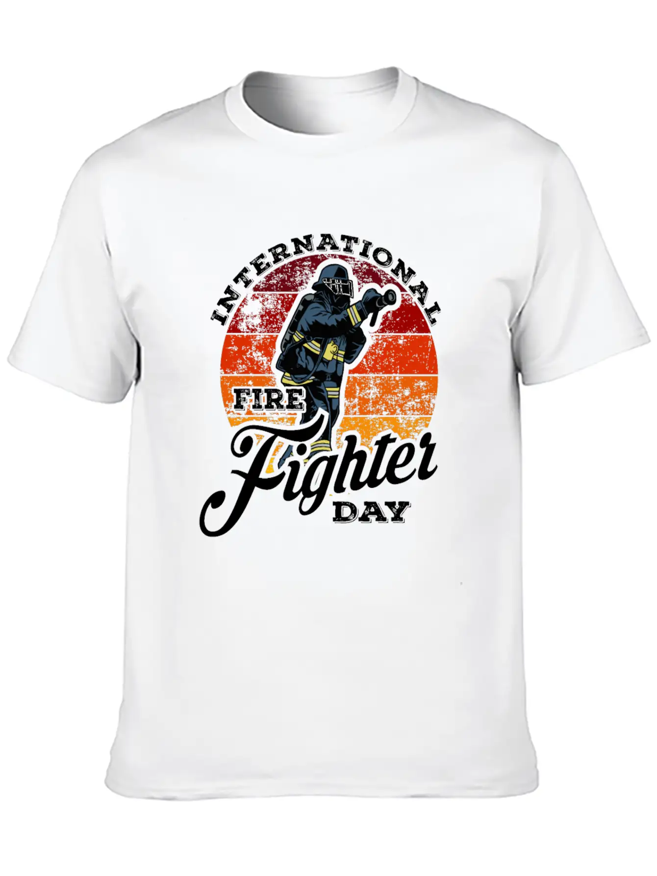 We Are Proud Of Our Firefighters Lightweight Cotton T-Shirt – Daily Comfort Graphic Shirt