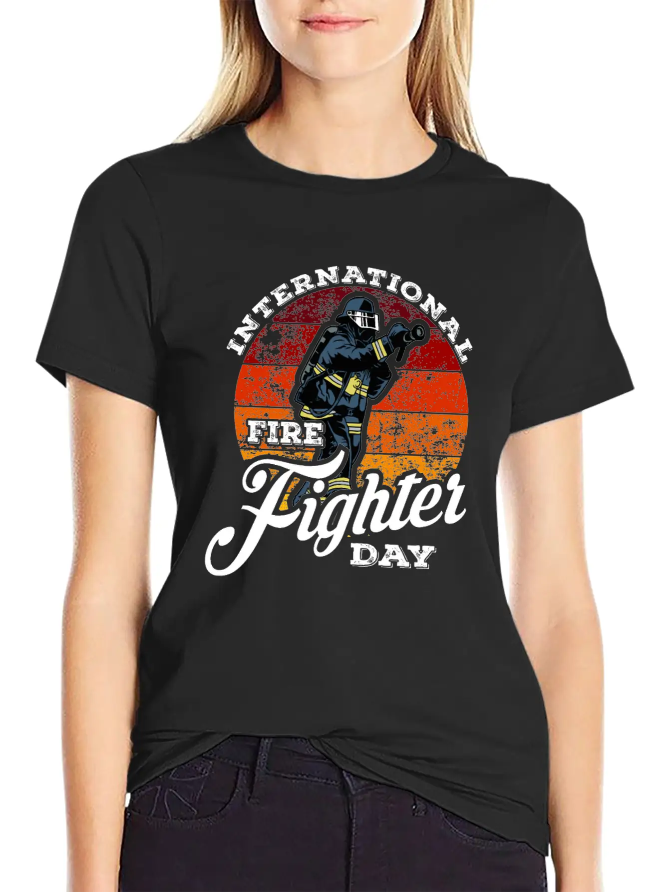 We Are Proud Of Our Firefighters Lightweight Cotton T-Shirt – Daily Comfort Graphic Shirt