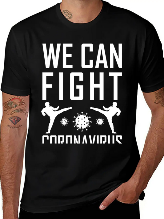We Can Fight Corona Basic Graphic T-Shirt – Daily Comfort In Soft Cotton