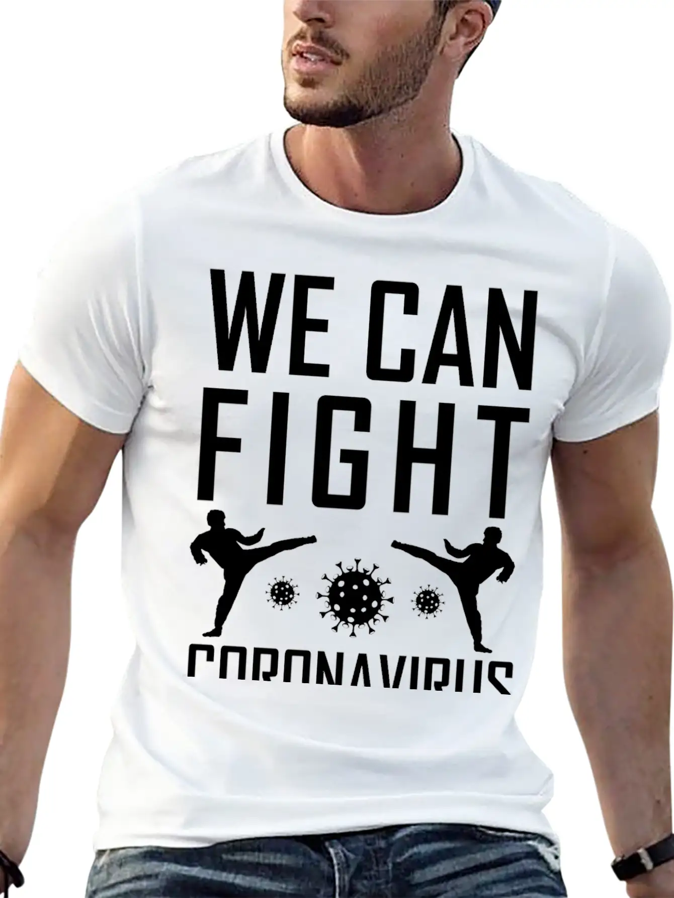 We Can Fight Corona Lightweight Cotton T-Shirt – Daily Comfort Graphic Shirt