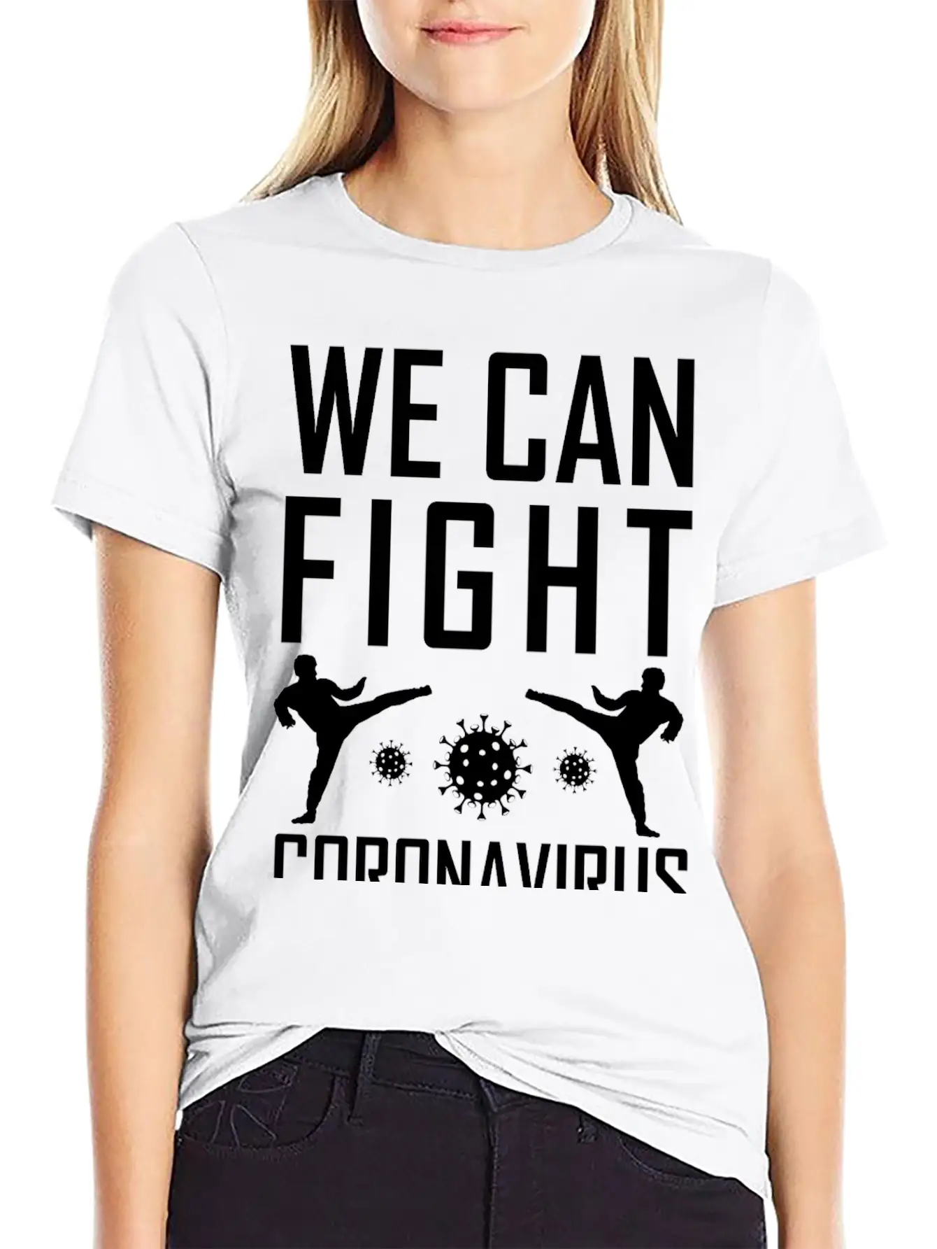 We Can Fight Corona Lightweight Cotton T-Shirt – Daily Comfort Graphic Shirt