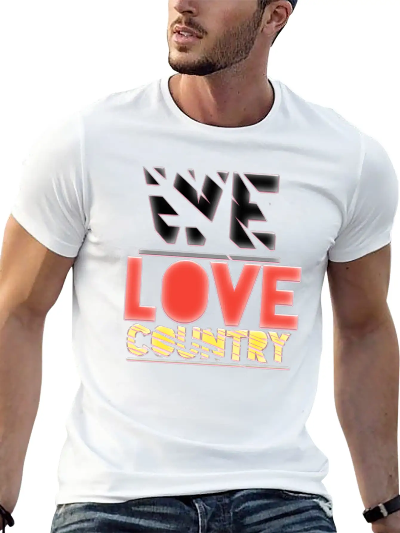 We Love Country Essential Cotton Tee For Daily Outfits – Unisex Style