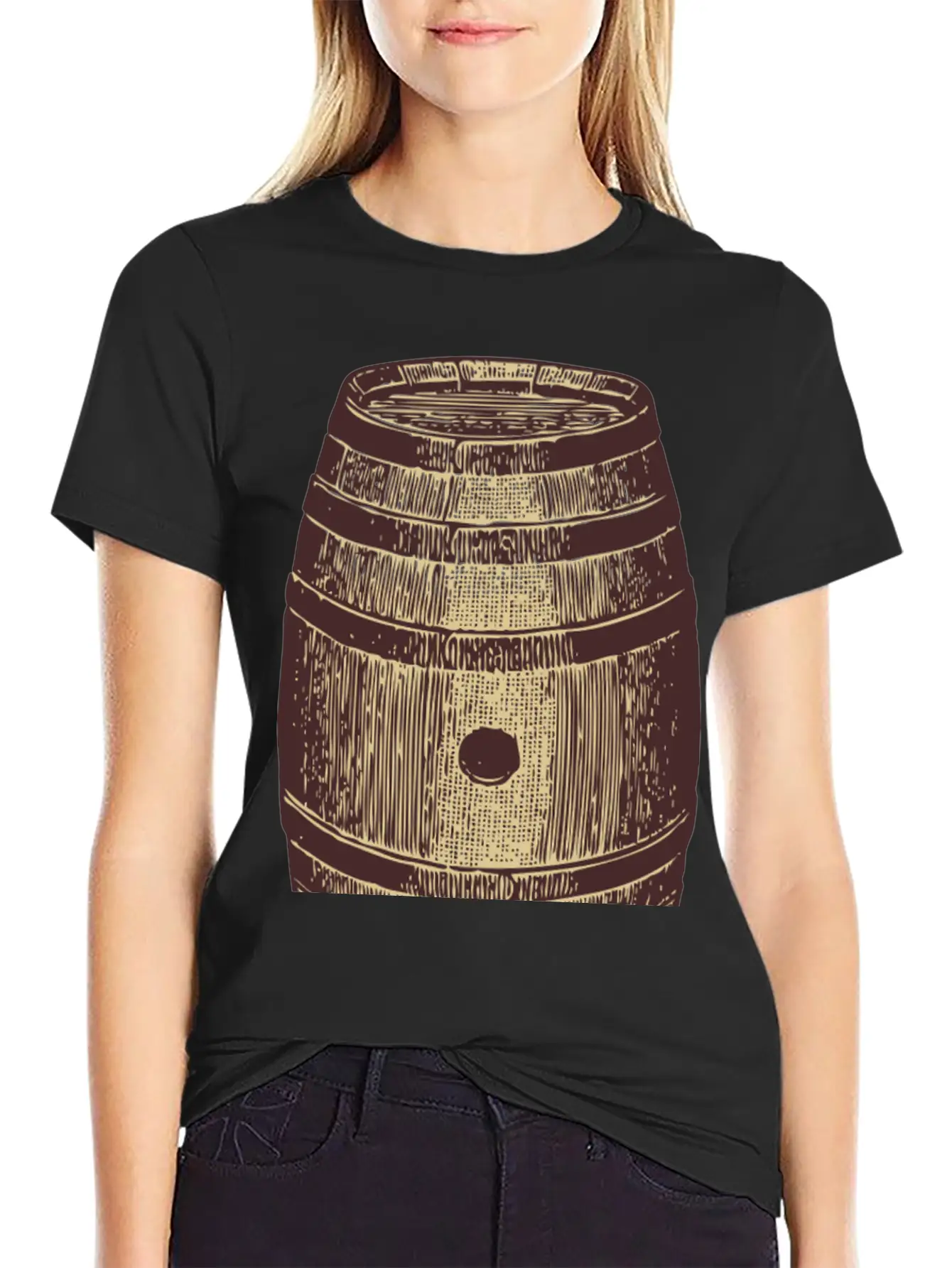 Wein Wine Flasche Glas Bottle Barrels Glasses19 Unisex Casual T-Shirt – Clean Design For Daily Comfort