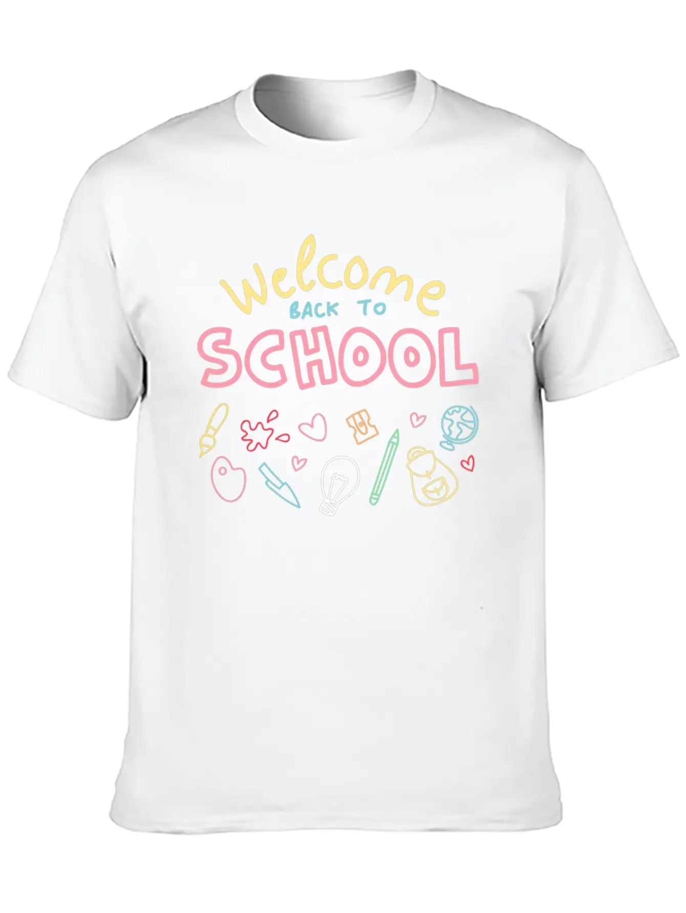 Welcome Back To School TShirt Funny Student And Te Stylish Everyday T-Shirt – Unisex Basic Cotton Tee