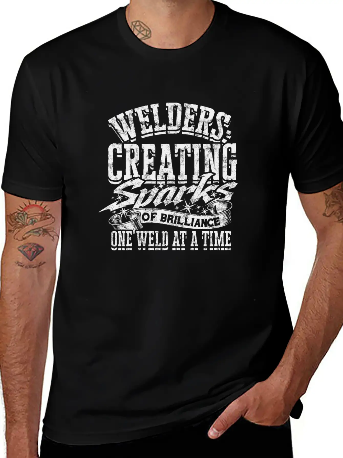 Welders: Creating Sparks Of Brilliance One Weld Relaxed Everyday Tee – Lightweight And Durable Cotton