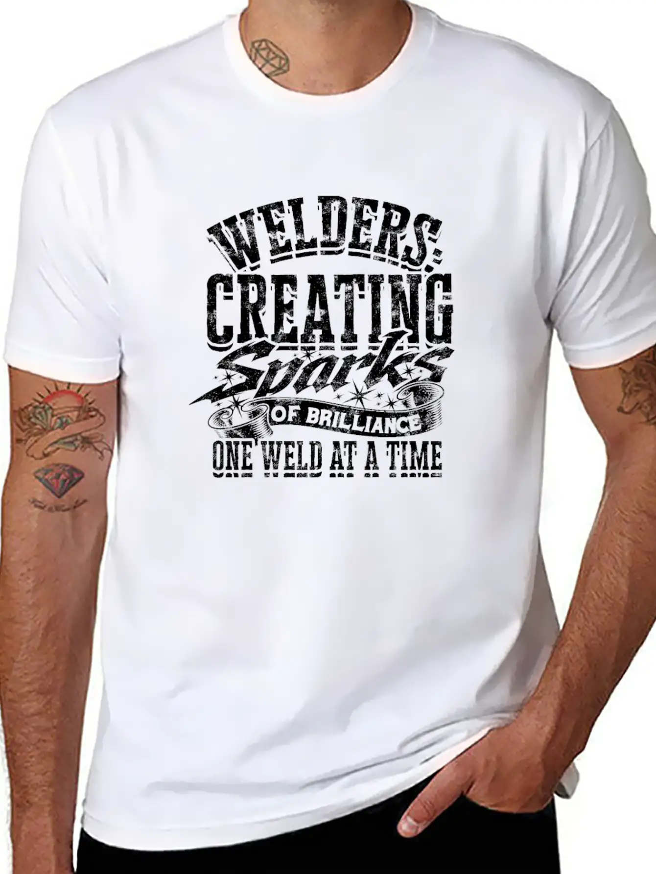 Welders: Creating Sparks Of Brilliance One Weld Relaxed Everyday Tee – Lightweight And Durable Cotton