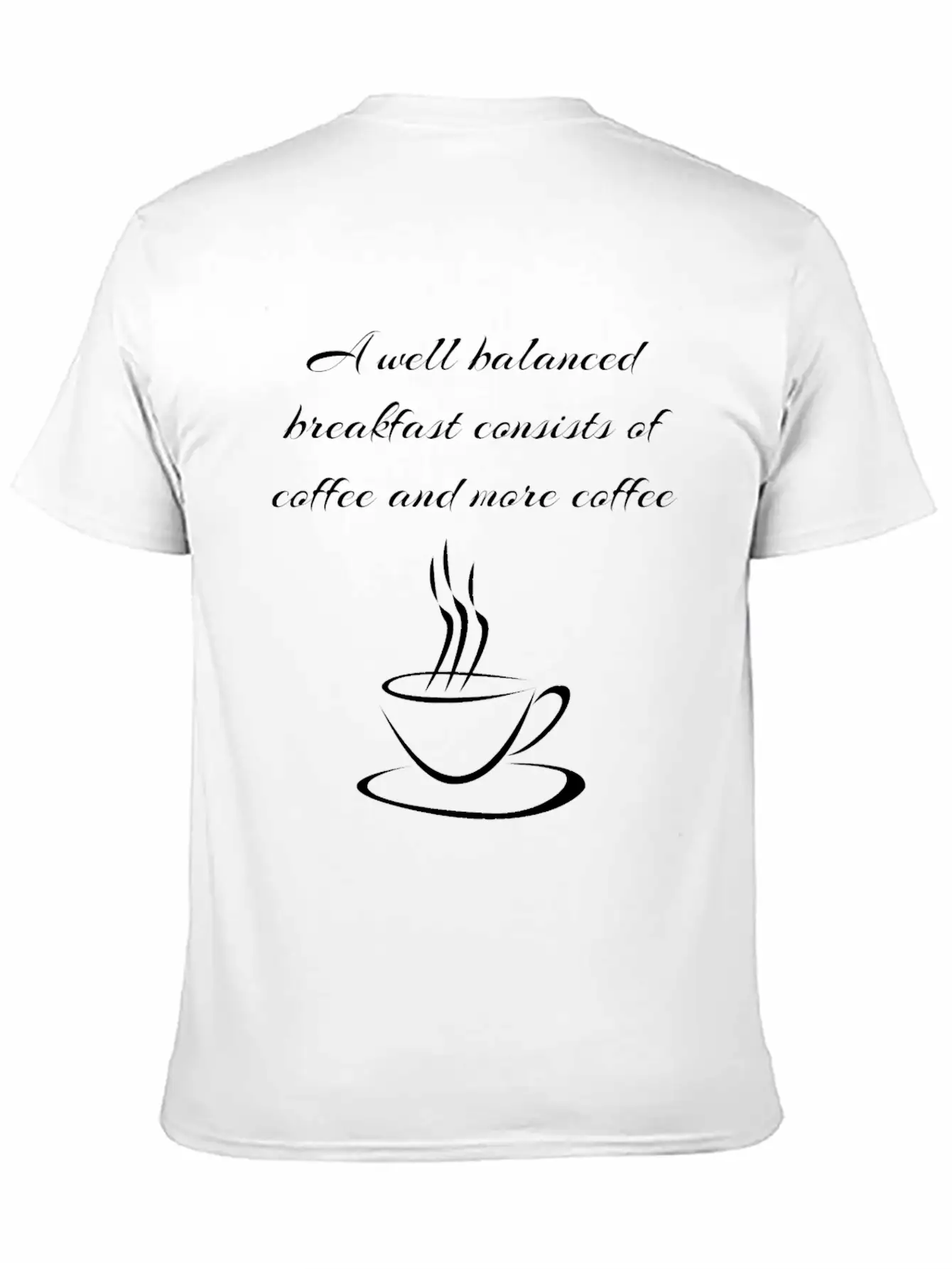Well Balanced Coffee Breakfast Caffeine Lover Gift Lightweight Cotton T-Shirt – Daily Comfort Graphic Shirt